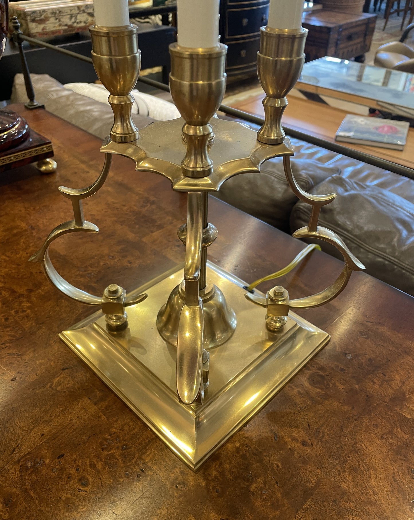 Fredrick Cooper French Empire Brass Lamp (05S010)