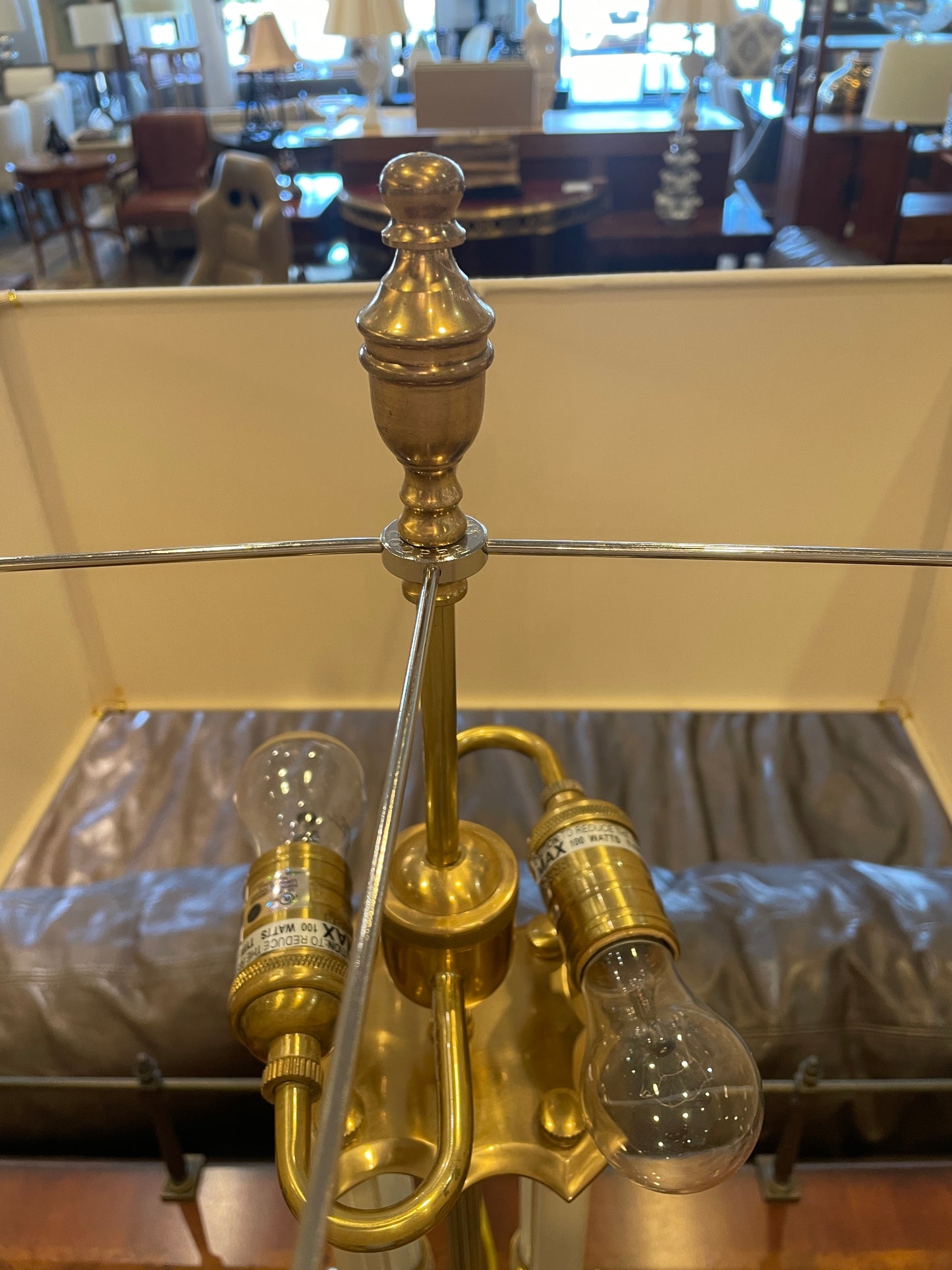 Fredrick Cooper French Empire Brass Lamp (05S010)