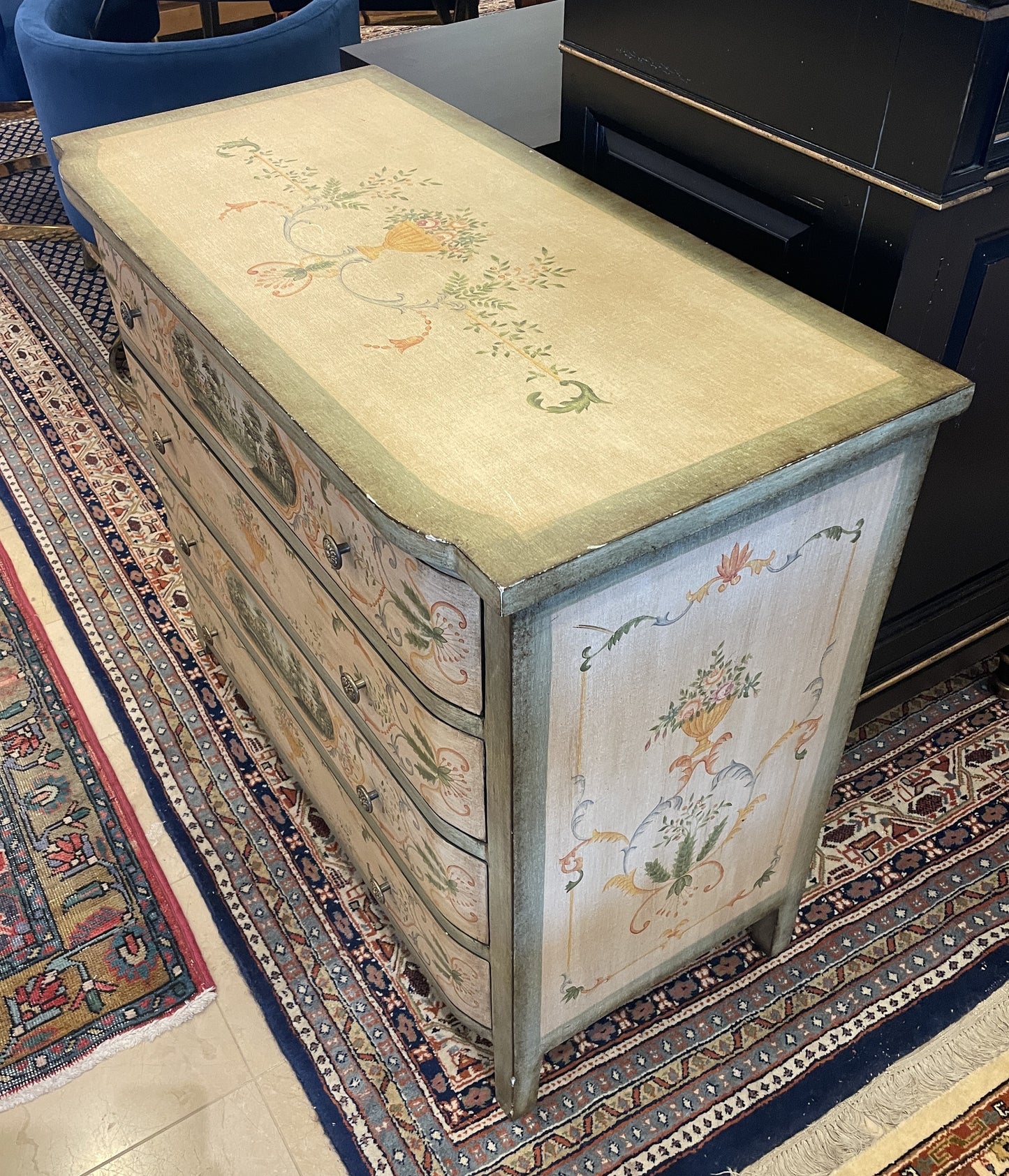 Sarreid Italian Provincial style faux finished chest (0HE009)