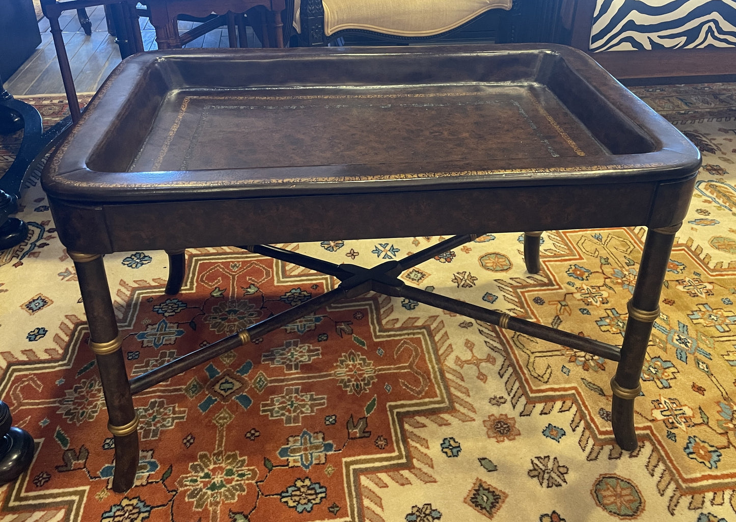 Leather Tray Table, Maitland Smith (0HE006)