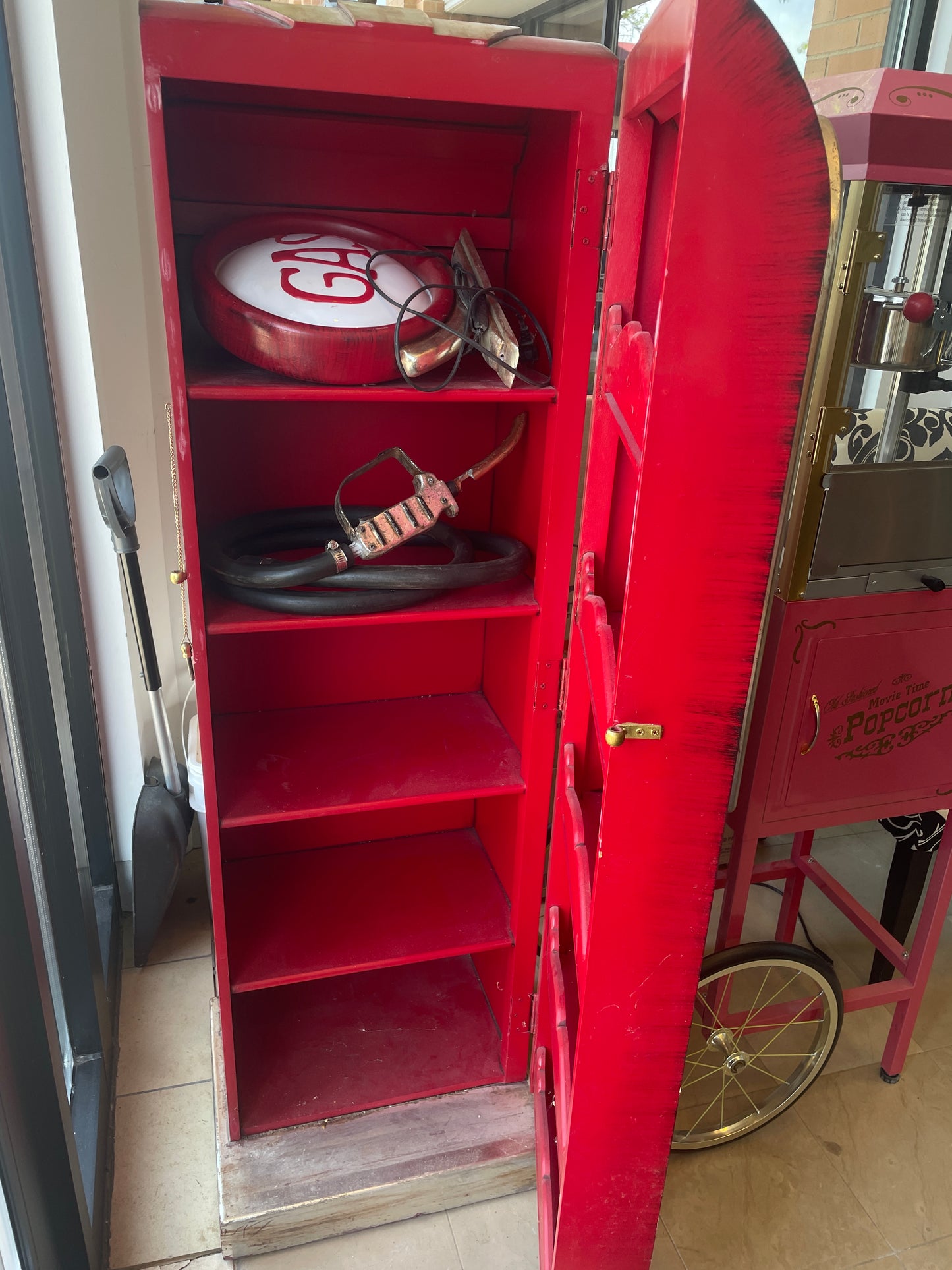 Gas Pump Bookcase AS IS