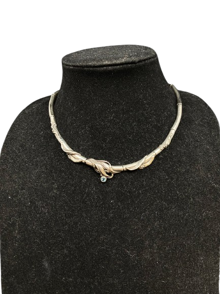 Sterling Silver and Topaz Choker (27754)
