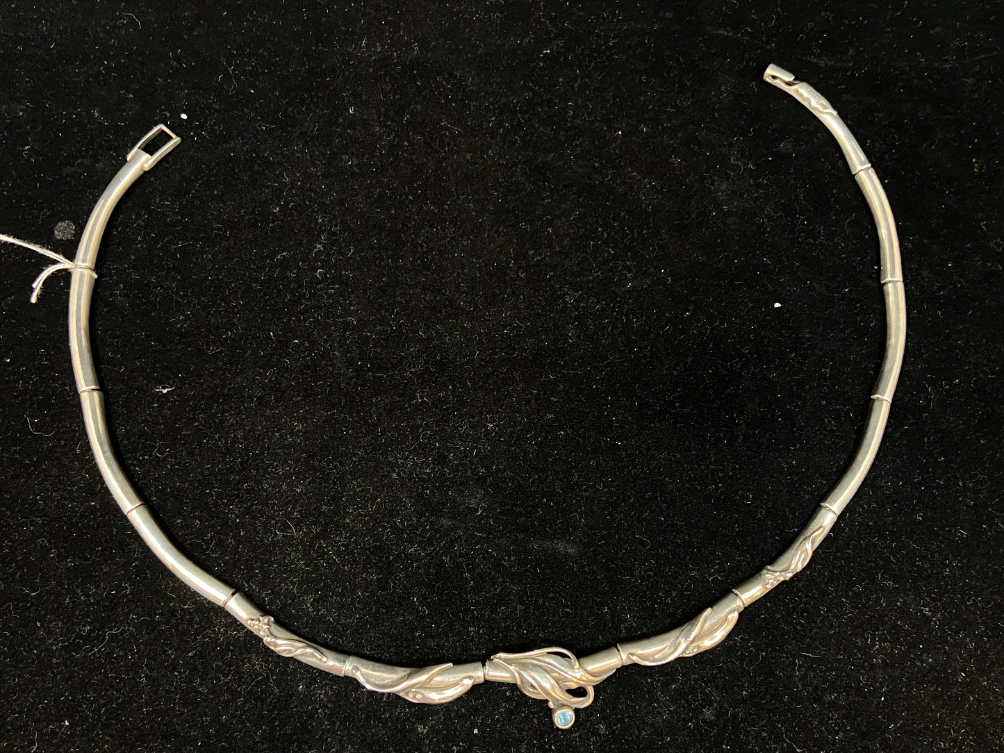 Sterling Silver and Topaz Choker (27754)