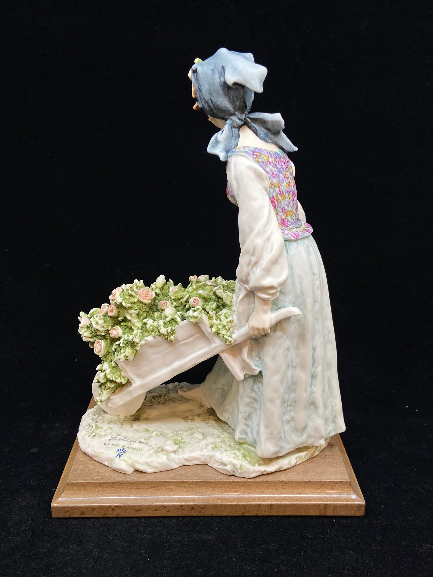 Armani "Lady with Flower Wheelbarrow" Figurine (27741)