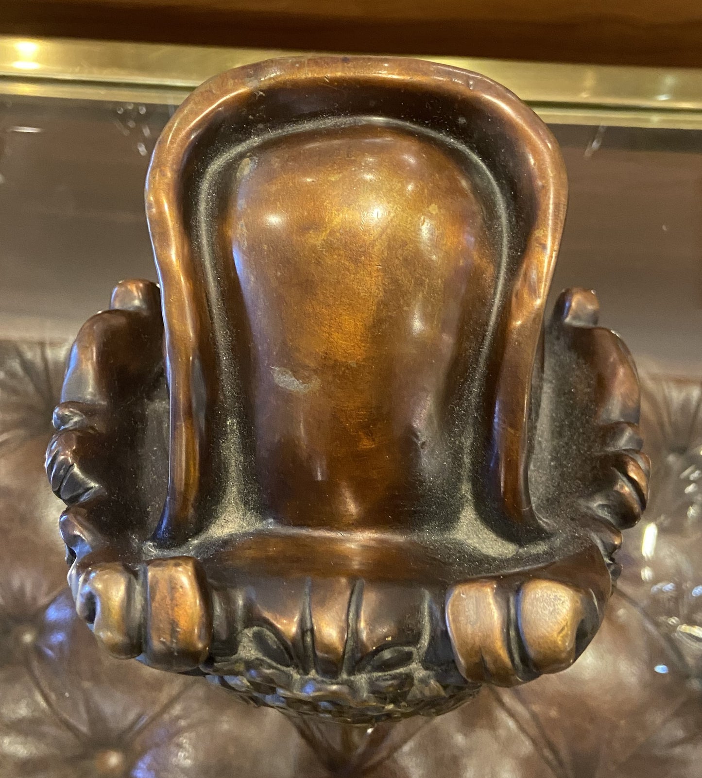 Bronze Guanyin Head Sculpture (W5FA1N)