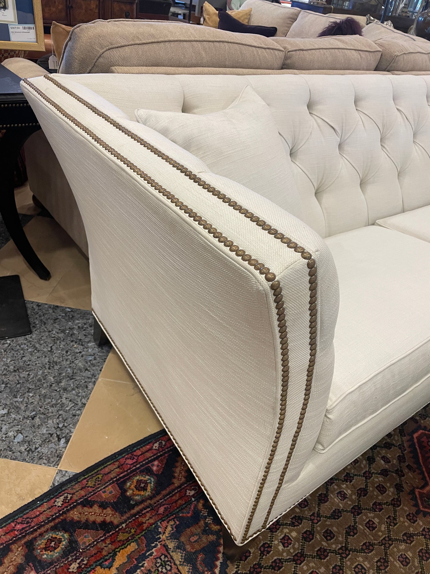 Ethan Allen Shelton Tufted Sofa (01D00N)