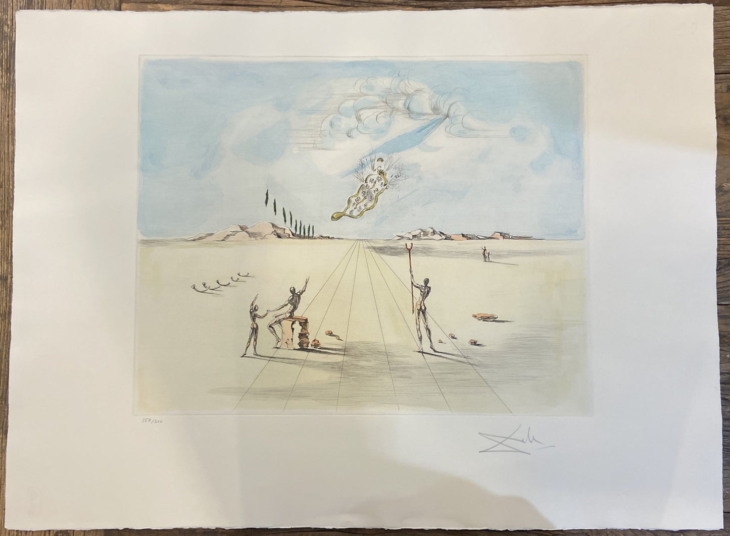 After Salvador Dalí "Moments of Lost Time" Lithograph 159/300 (27812)