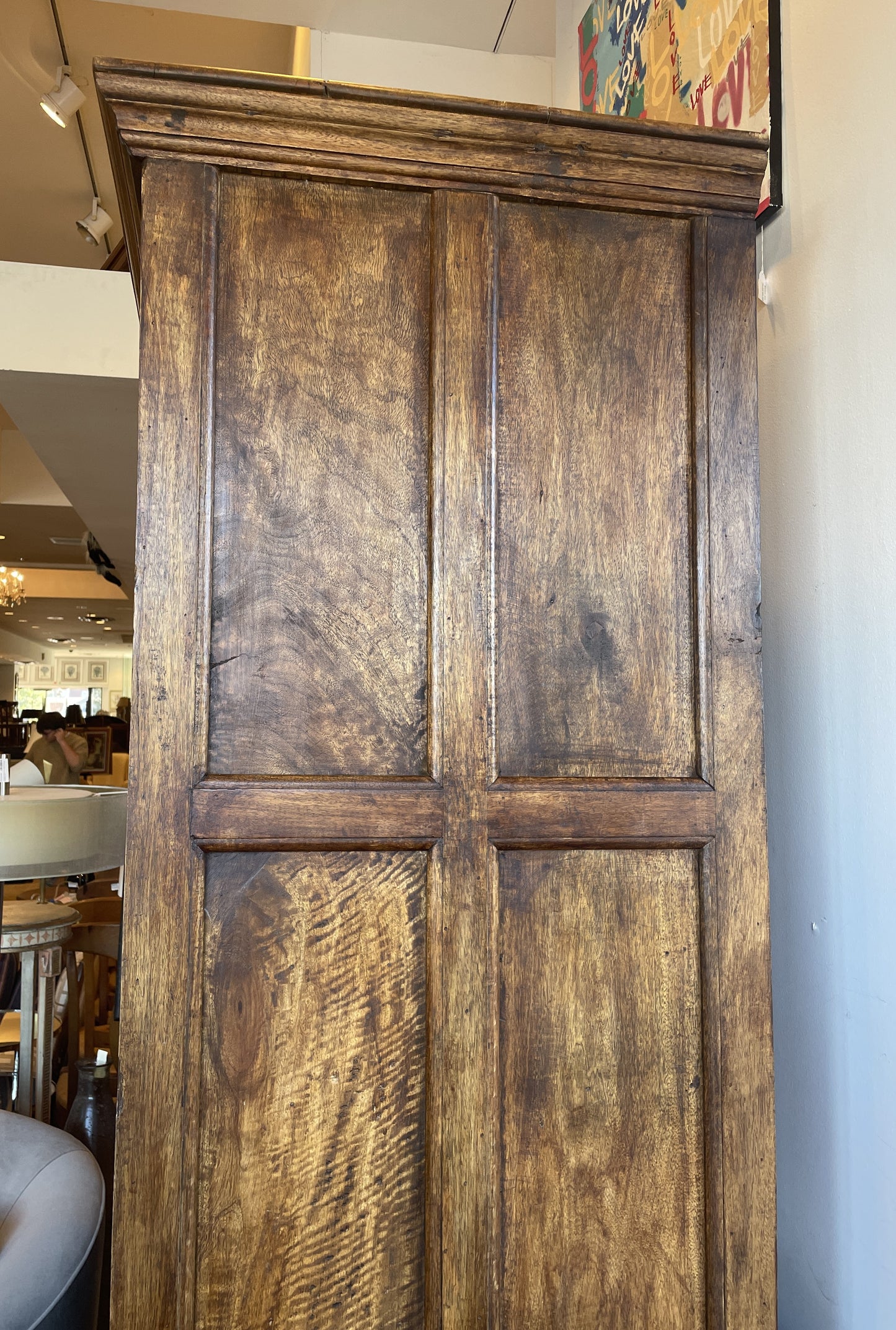 Antique Indian Brass Entry Door Pantry/Cabinet AS IS (0HI002)