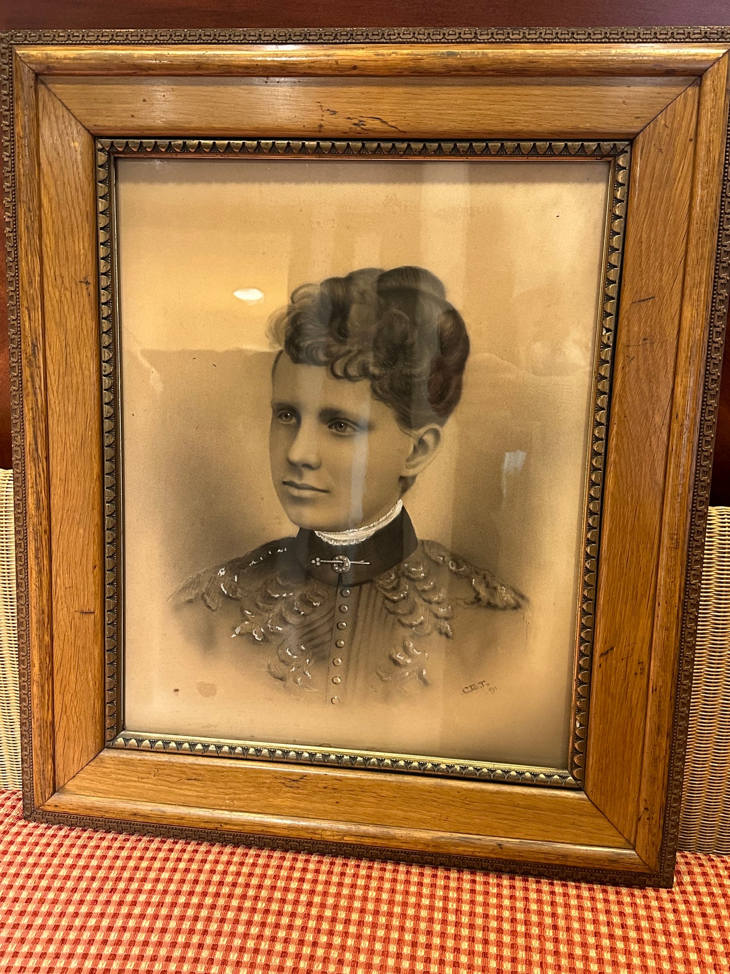 Portrait of Lillian Rose Charcoal (27698)