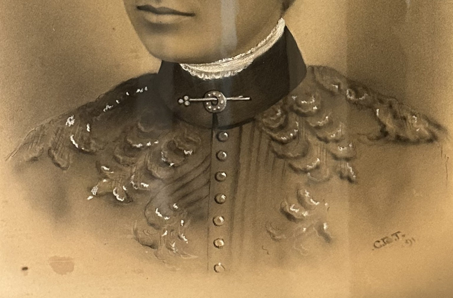 Portrait of Lillian Rose Charcoal (27698)