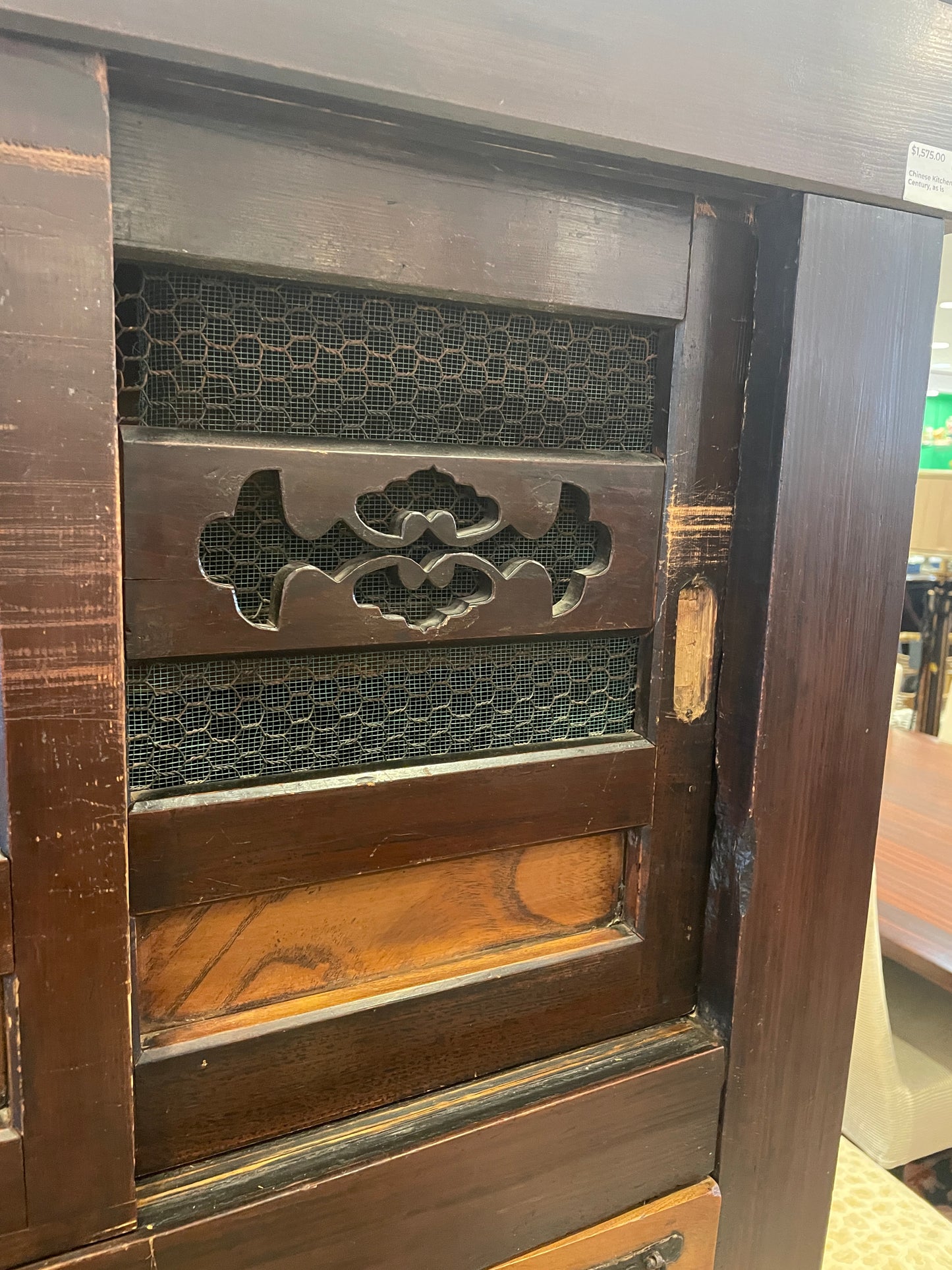Chinese Kitchen Cabinet, 19th Century, AS IS (0ED006)
