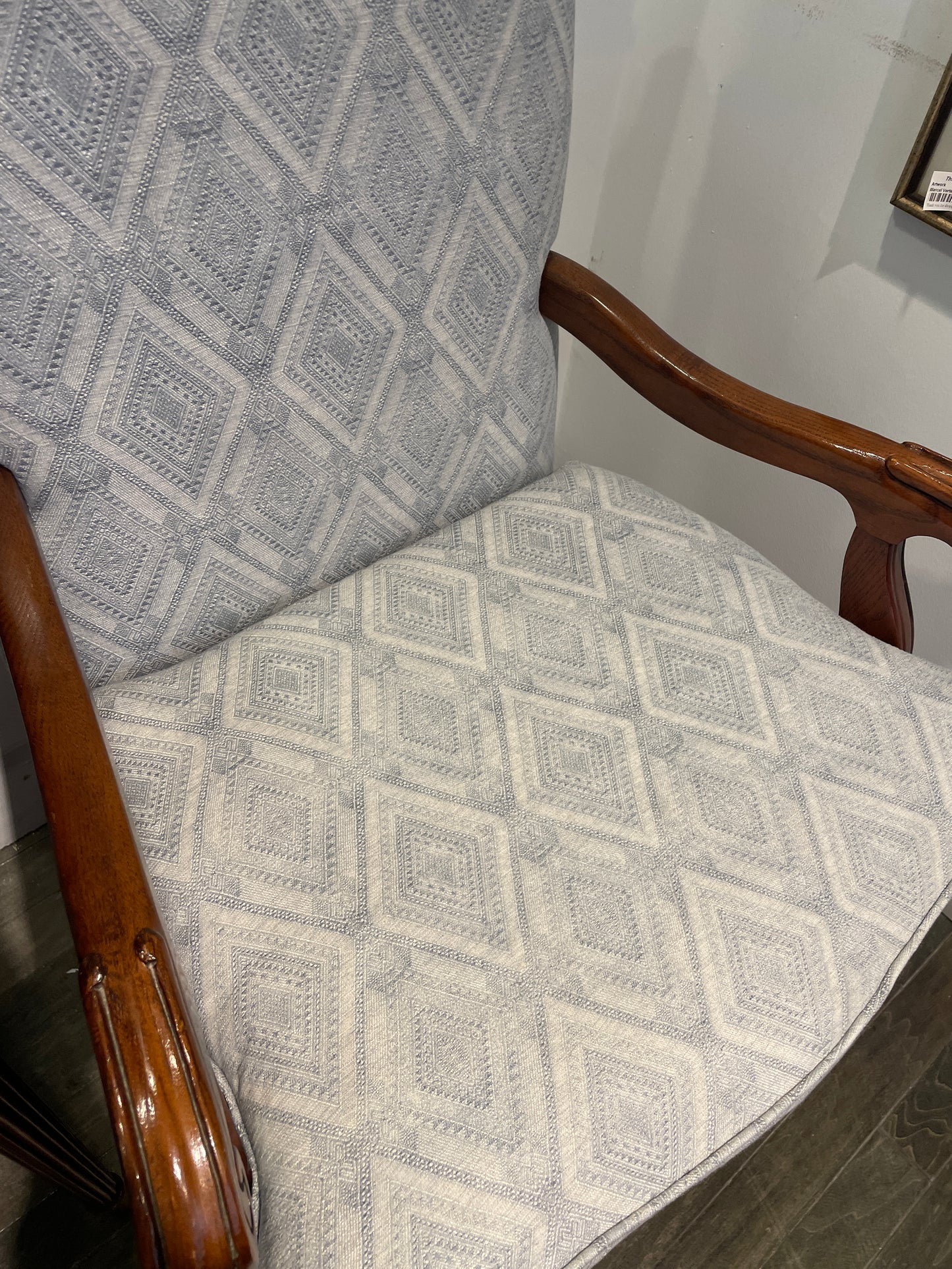 Century Louis XVI Style Blue Host Chair