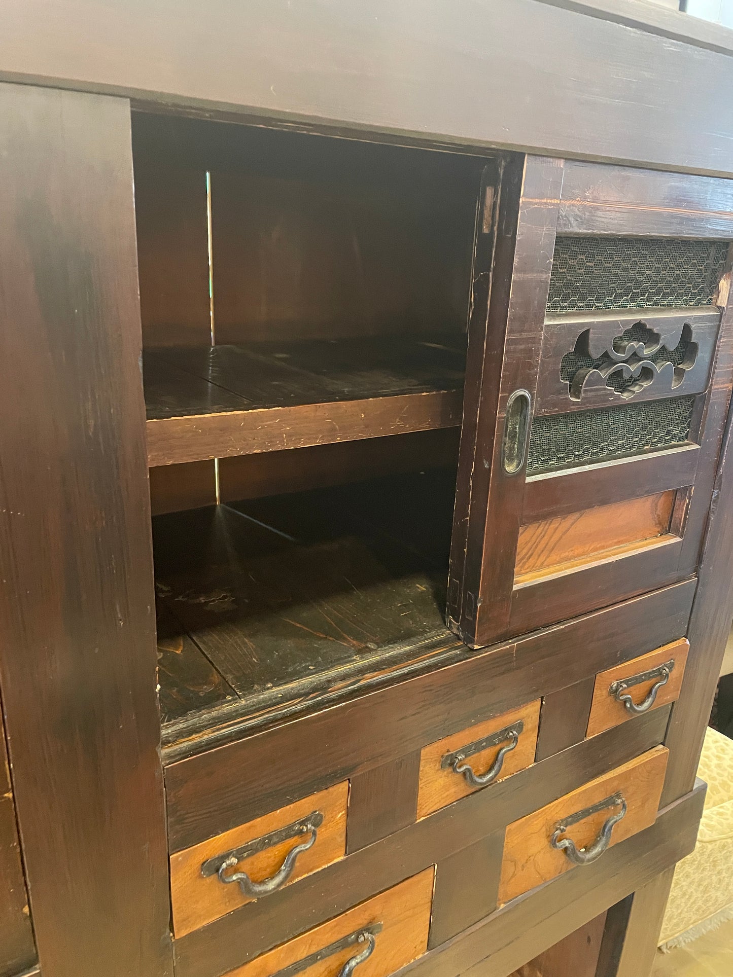 Chinese Kitchen Cabinet, 19th Century, AS IS (0ED006)