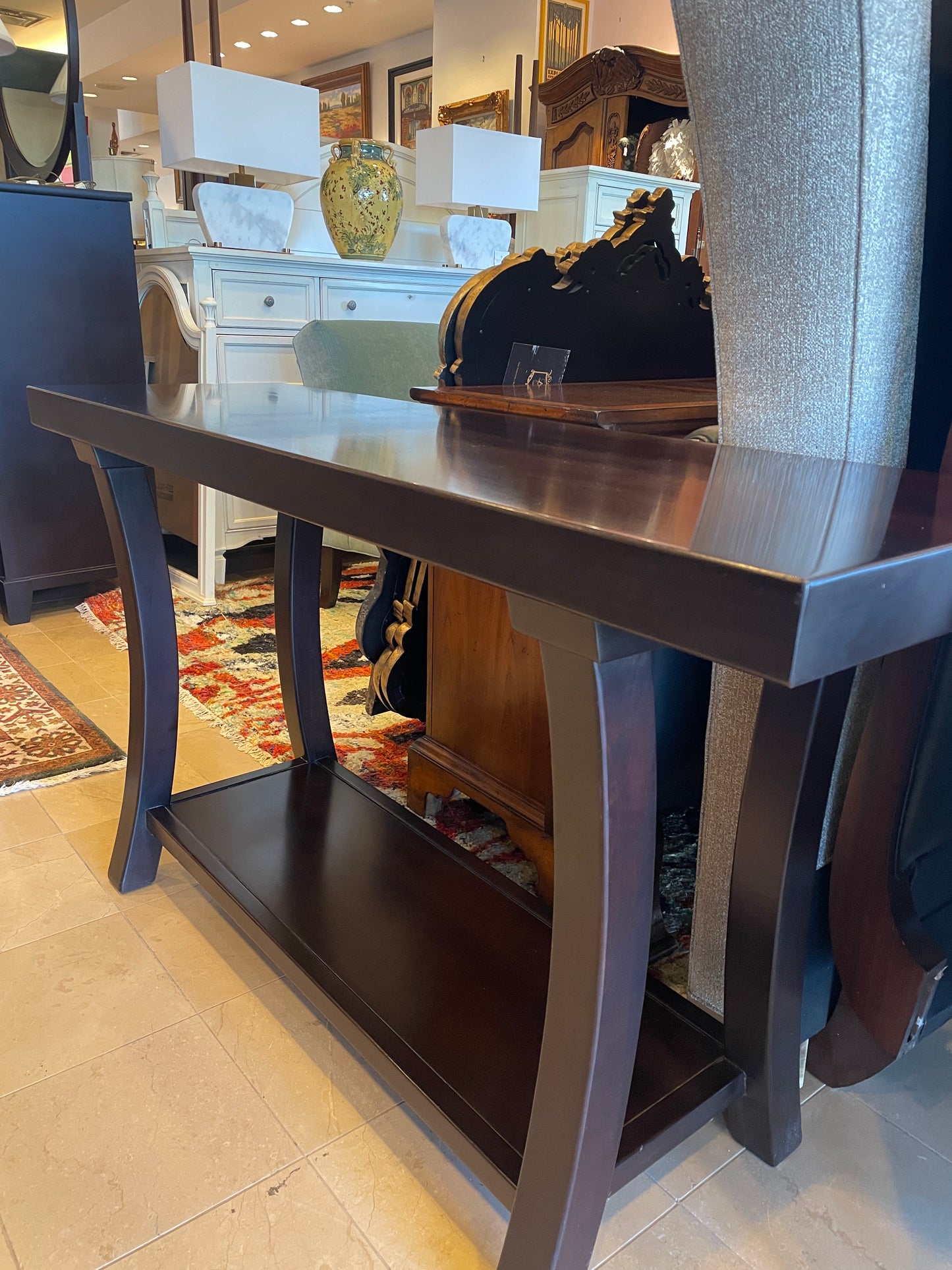 Sherrill Modern Console in Espresso Finish (07800H)