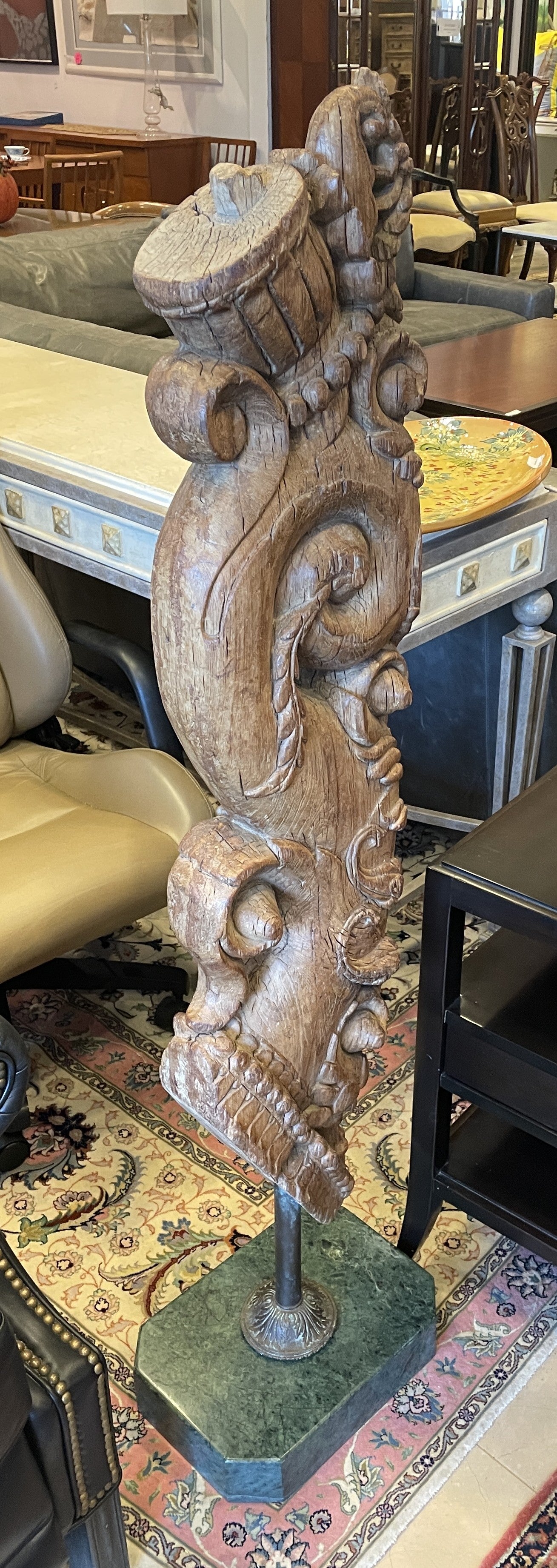 Antique Indian Bracket on marble base, 19th Century (0ED007)