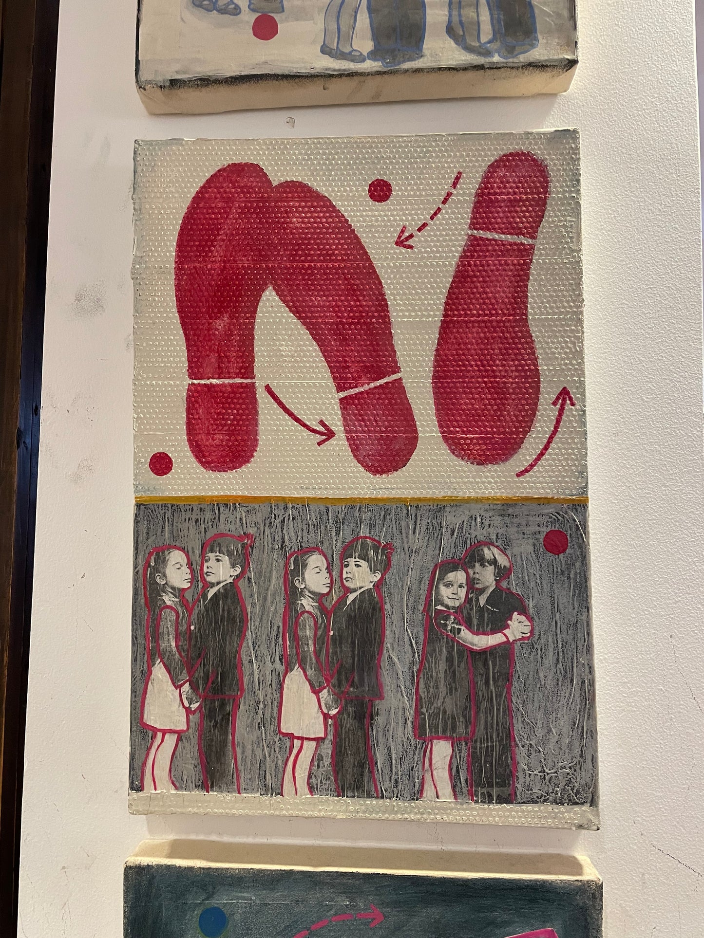 Betsy Lester Canvas Multimedia Three-Piece Art Set Cotillion Series 2003