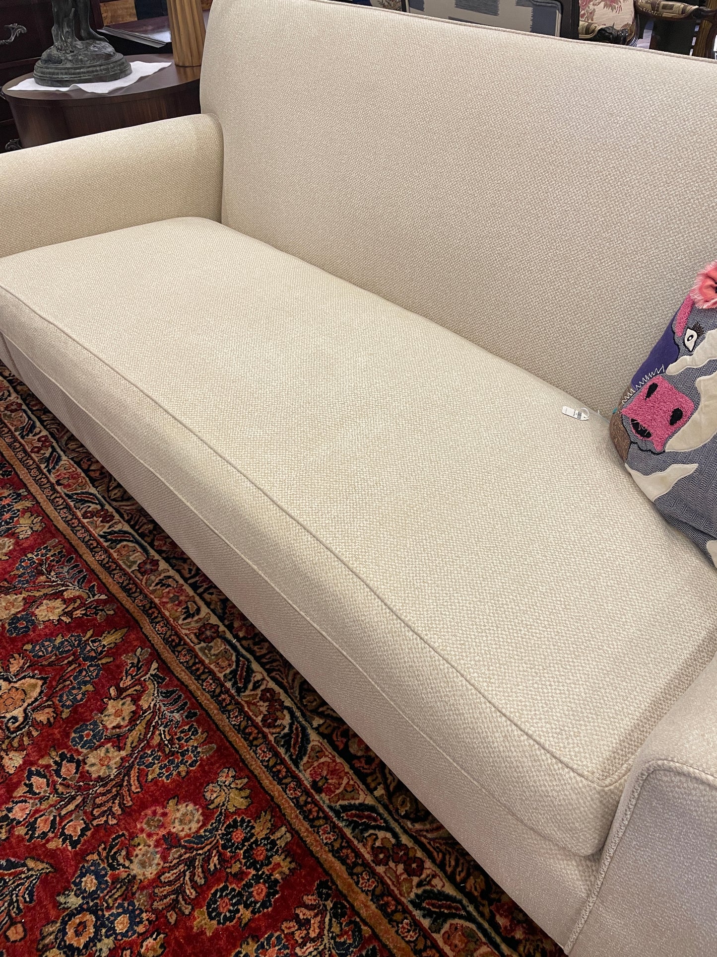 Bespoke Basket Weave Micro Boucle Sofa, AS IS (0OT00I)
