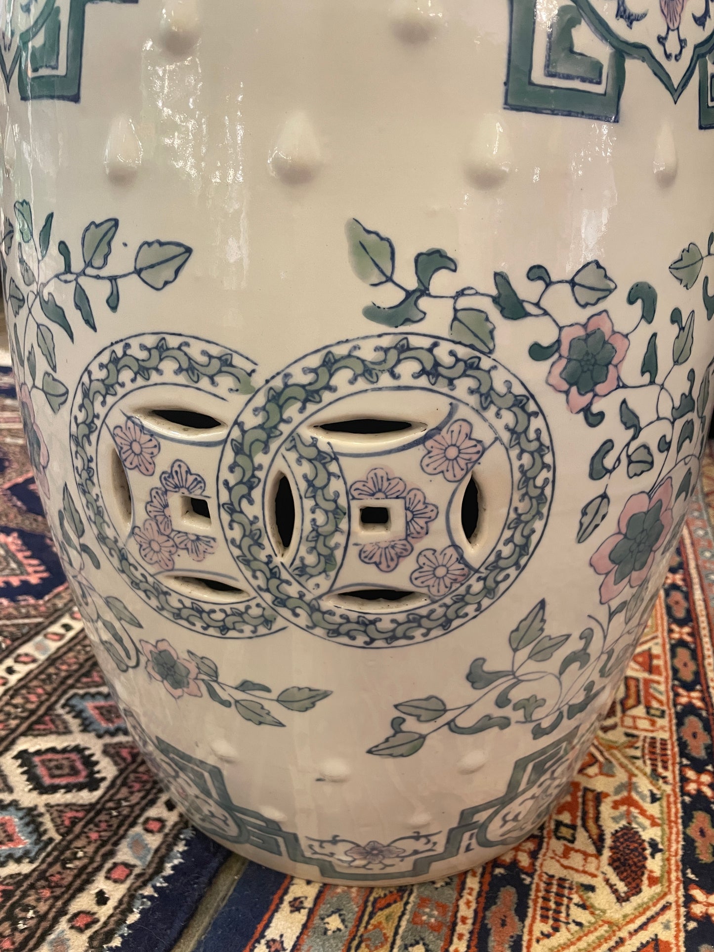 Ethan Allen 1990s Garden Stool (0D6001)