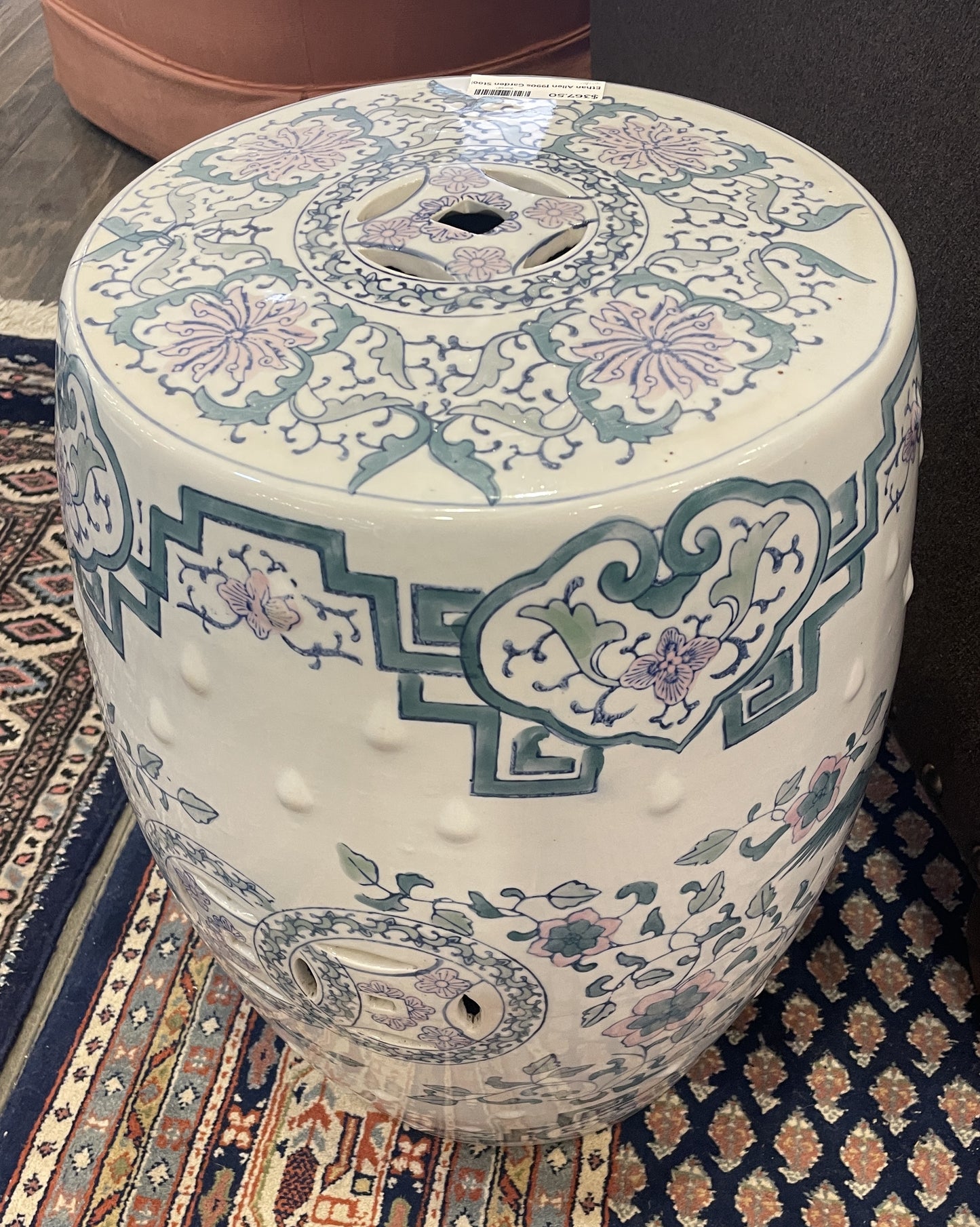 Ethan Allen 1990s Garden Stool (0D6001)