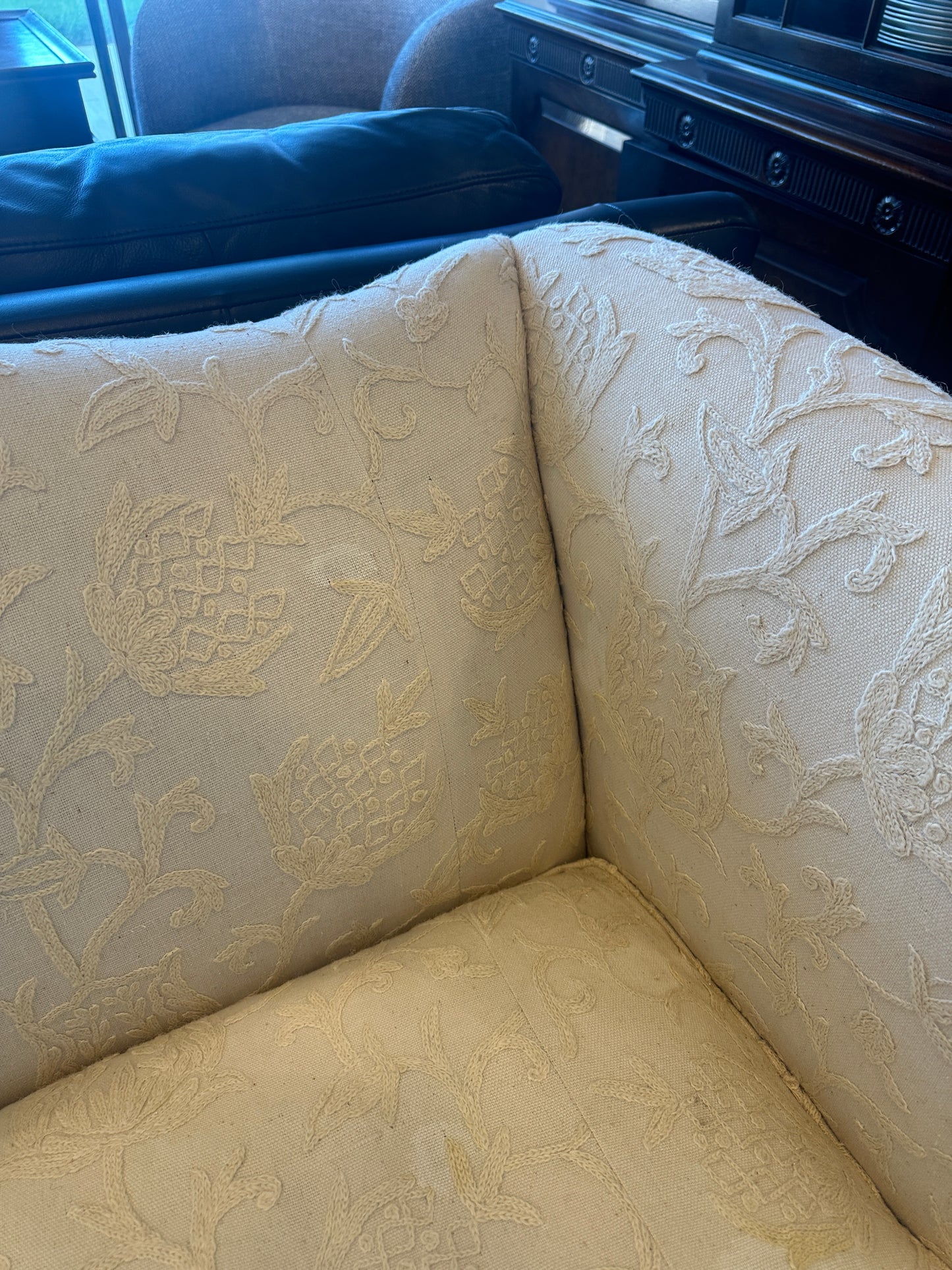 Southwood Crewel Sofa, AS IS (0C401T)