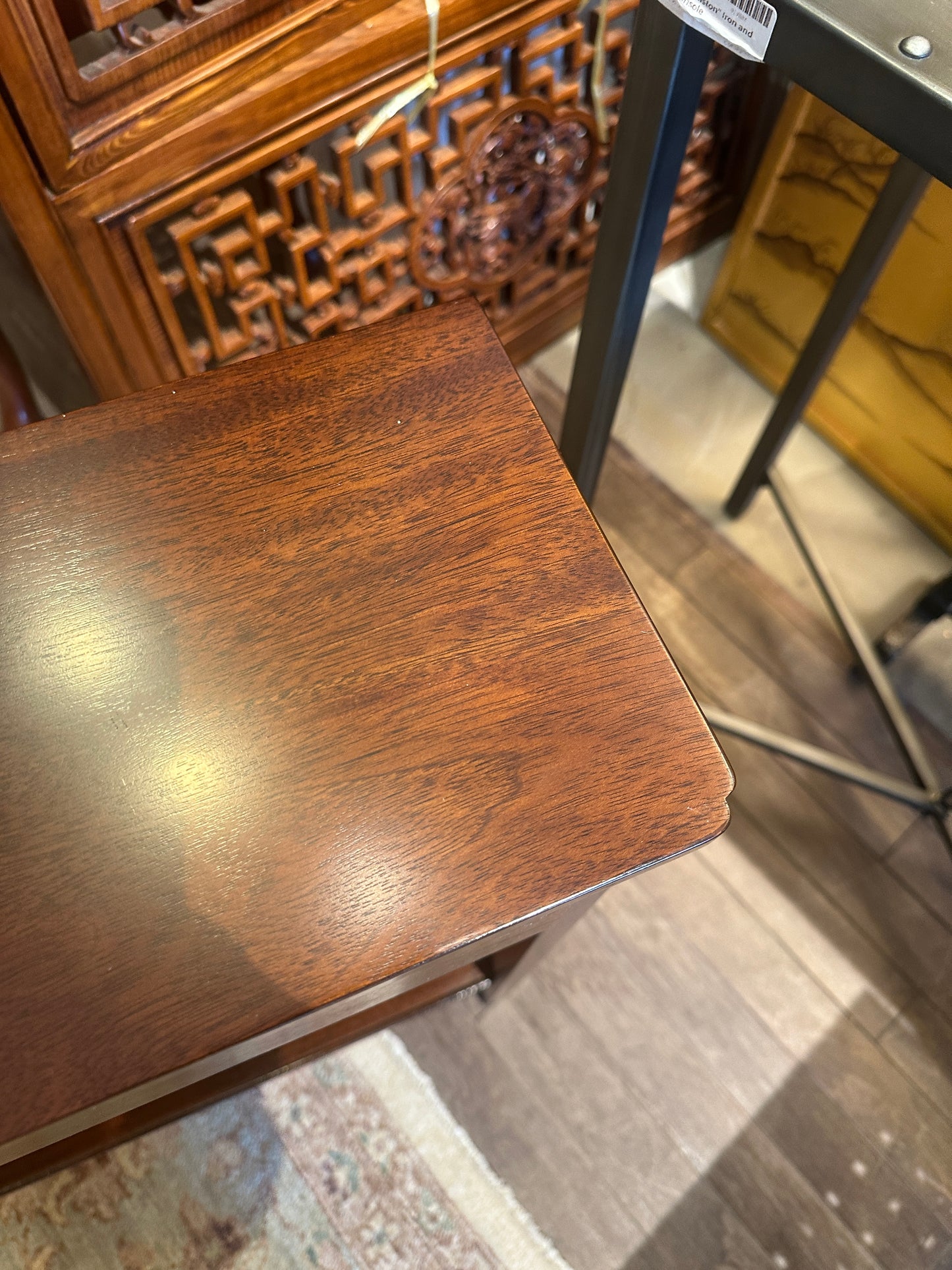 Mahogany Narrow Console Table with Drawer (0C400R)