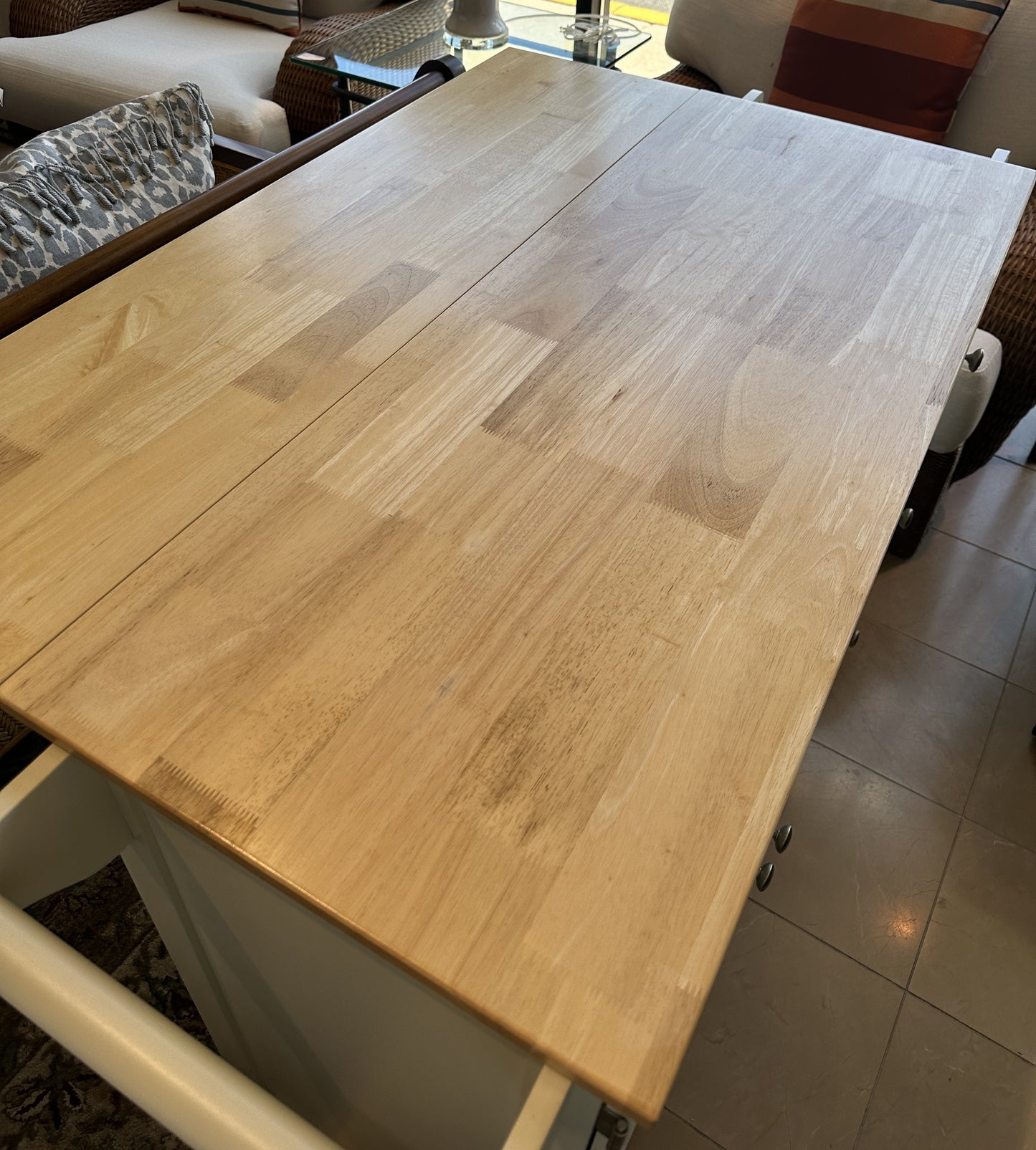 Kitchen Cart with Butcher Block Top (0NW00M)