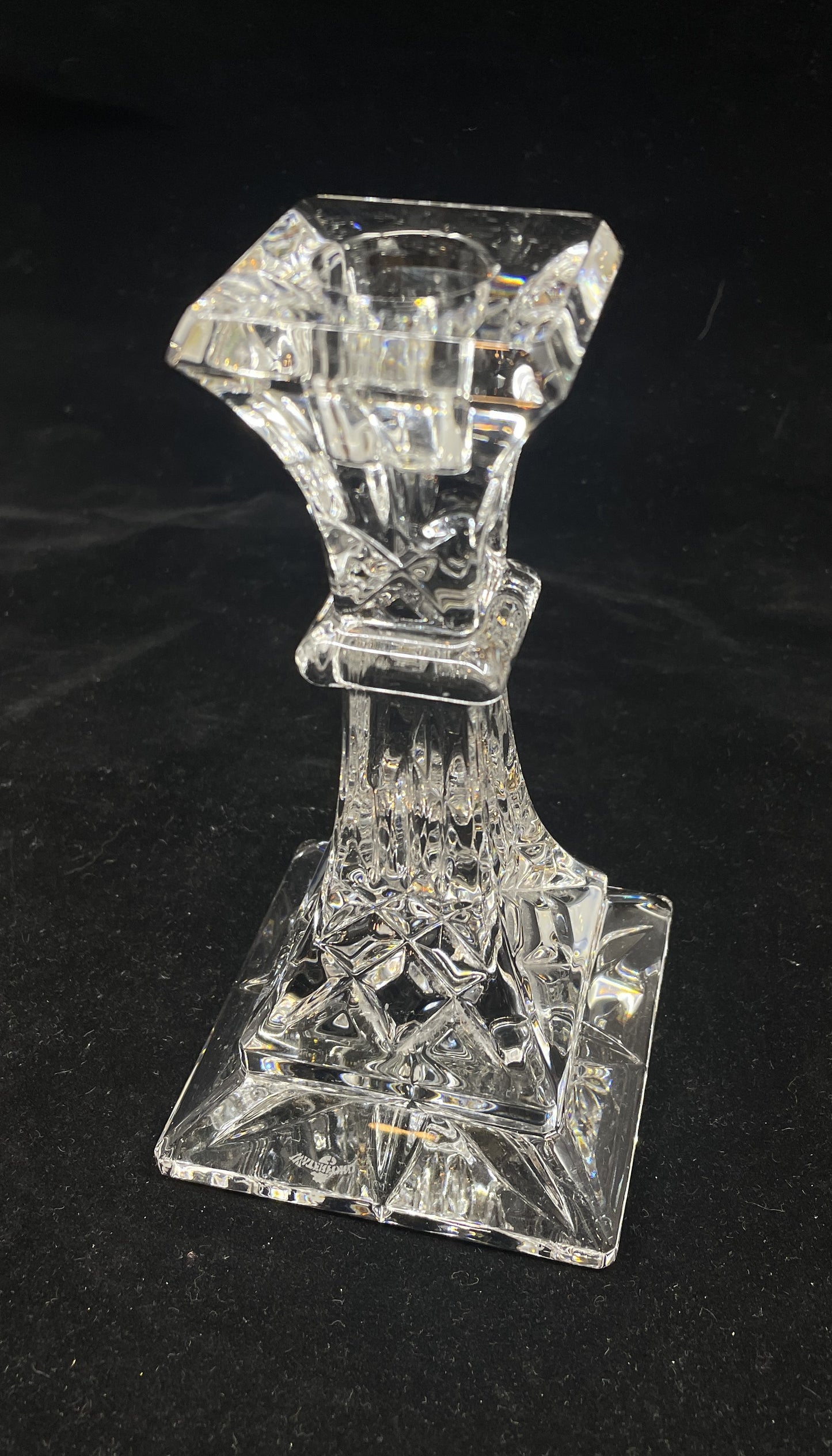 Waterford Lismore Candlesticks, Medium, a pair (0HO006)
