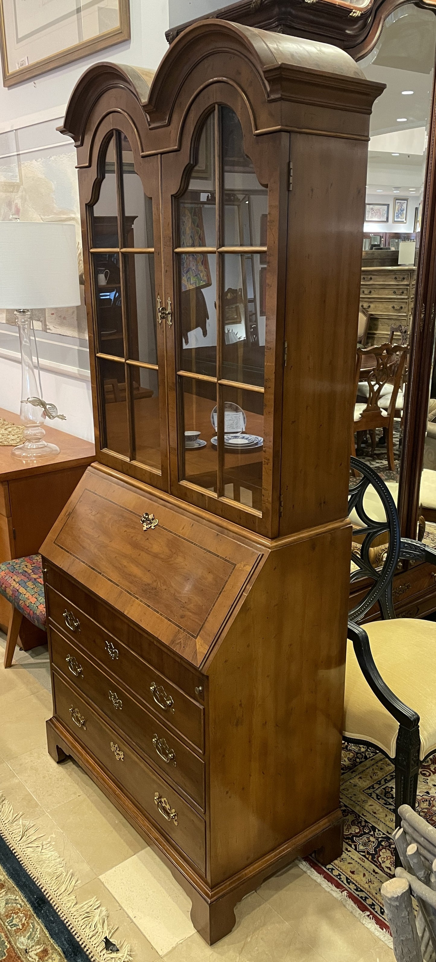 Henredon George II Double Bonnet Secretary Desk (0HO00X)