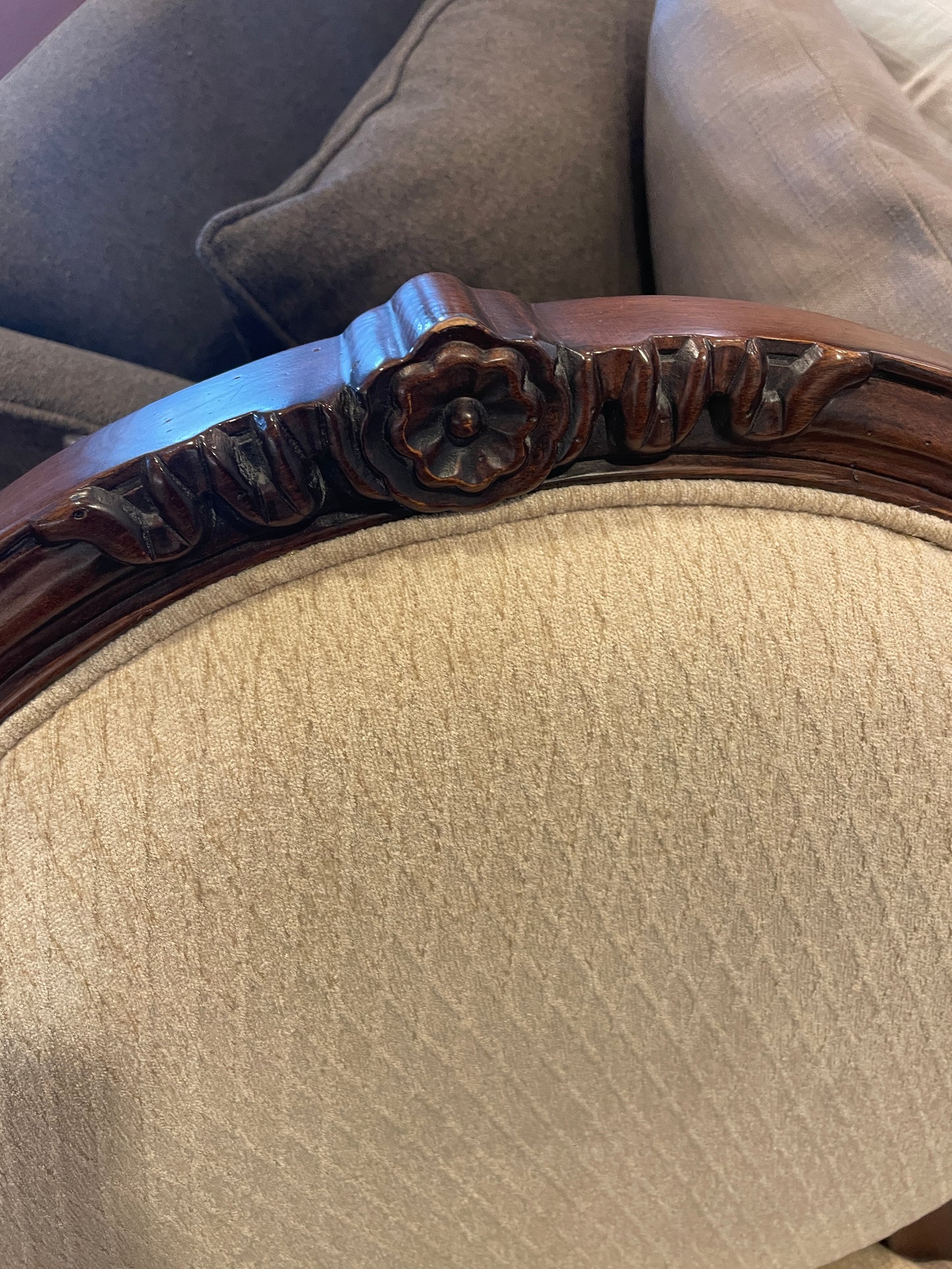 Hancock and Moore Louis XVI Style Upholstered Arm Chair (0C9006)