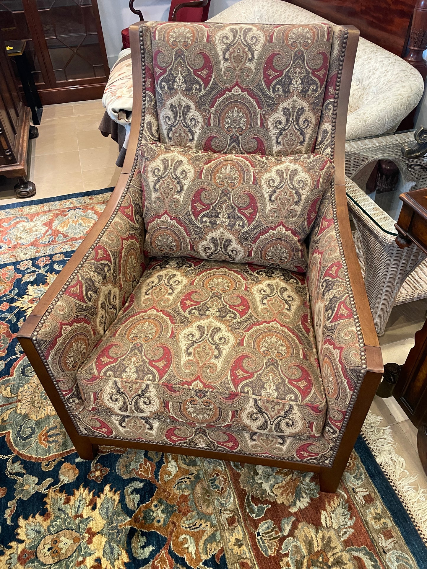 Century Paisely Arm Chair (0C9003)