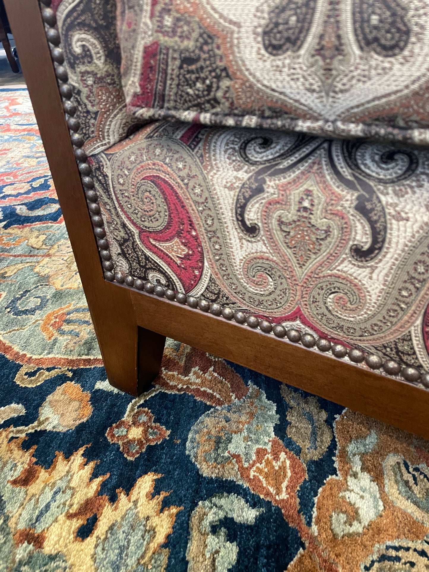 Century Paisely Arm Chair