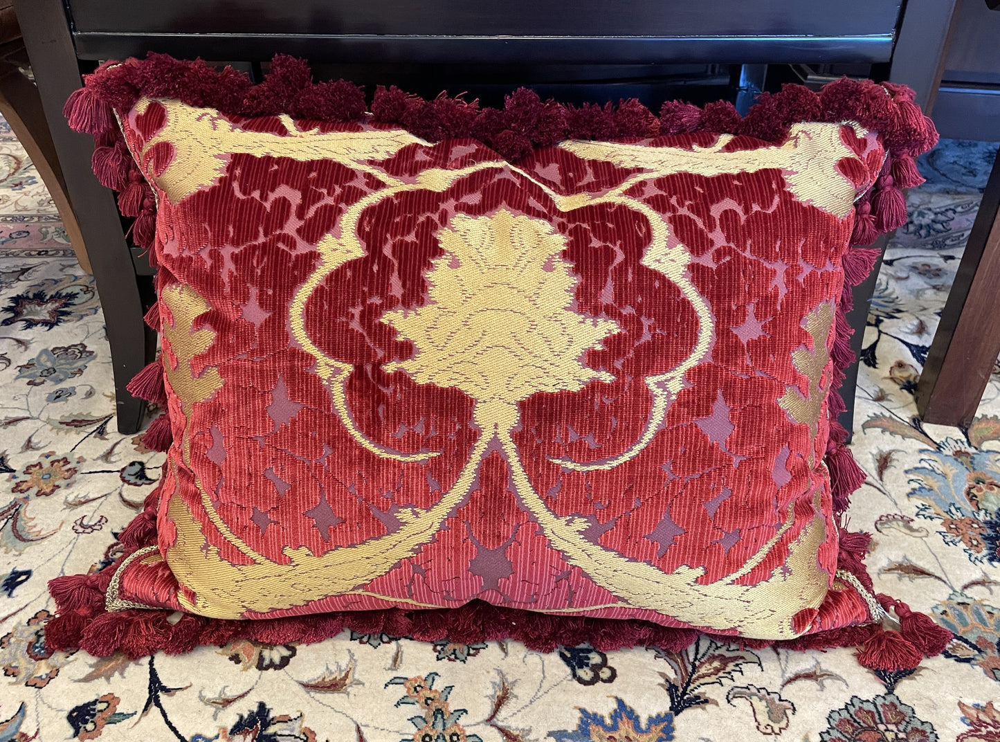 Fortuny Damask Pillow, a pair (0HP00D)