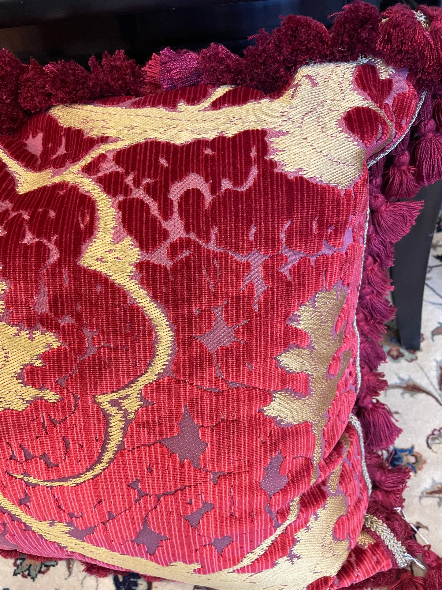 Fortuny Damask Pillow, a pair (0HP00D)