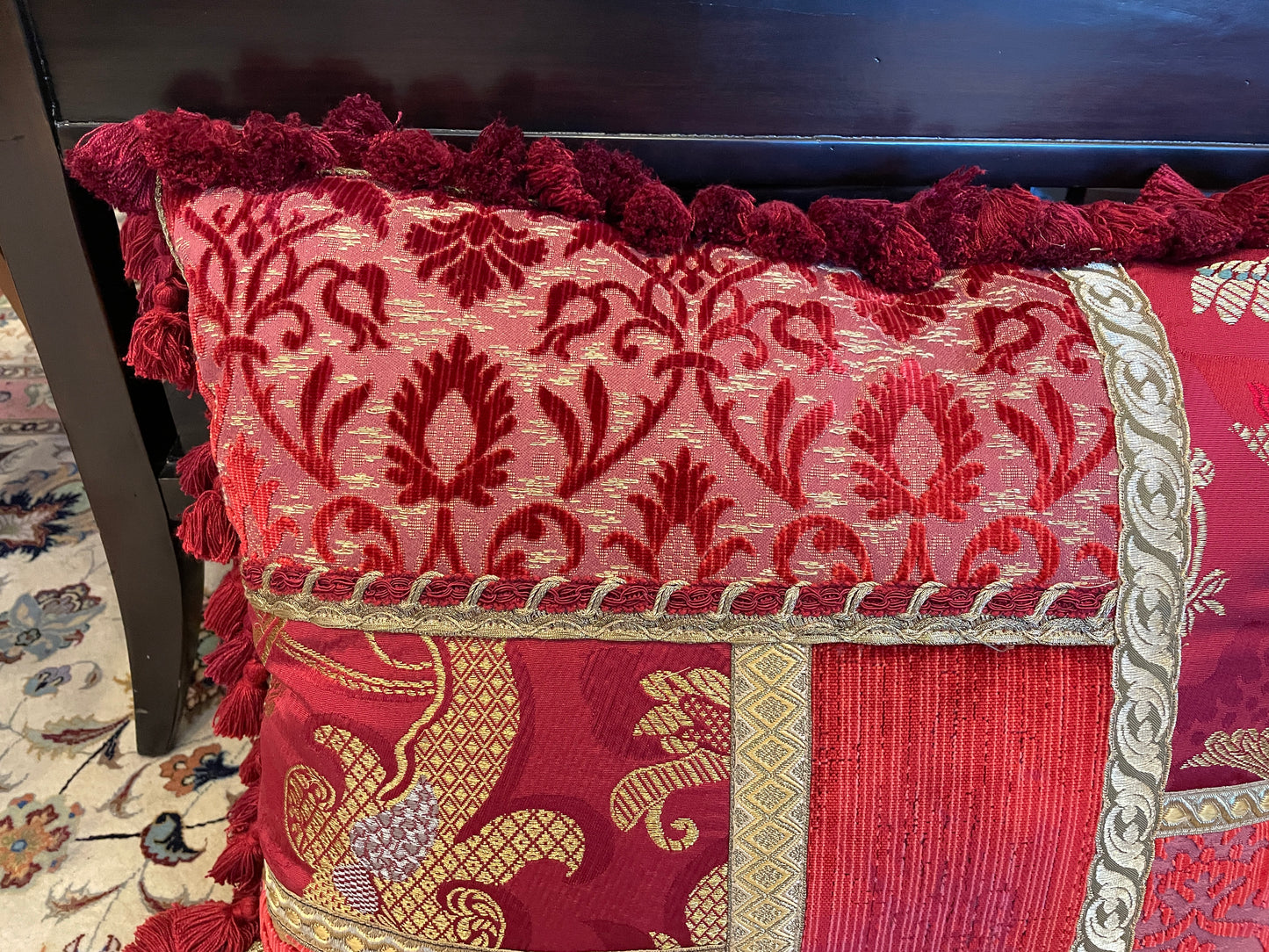 Fortuny Damask Pillow, a pair (0HP00D)