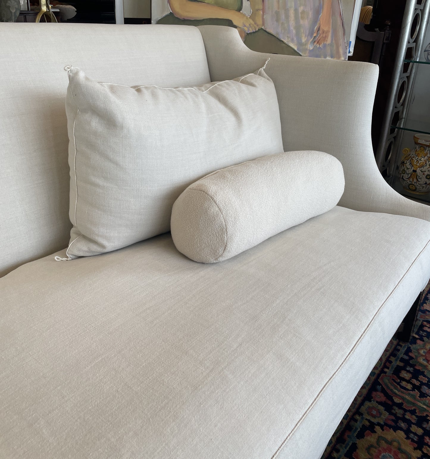 Dennis and Leen "Gainsborough" Sofa w Holly Hunt Linen