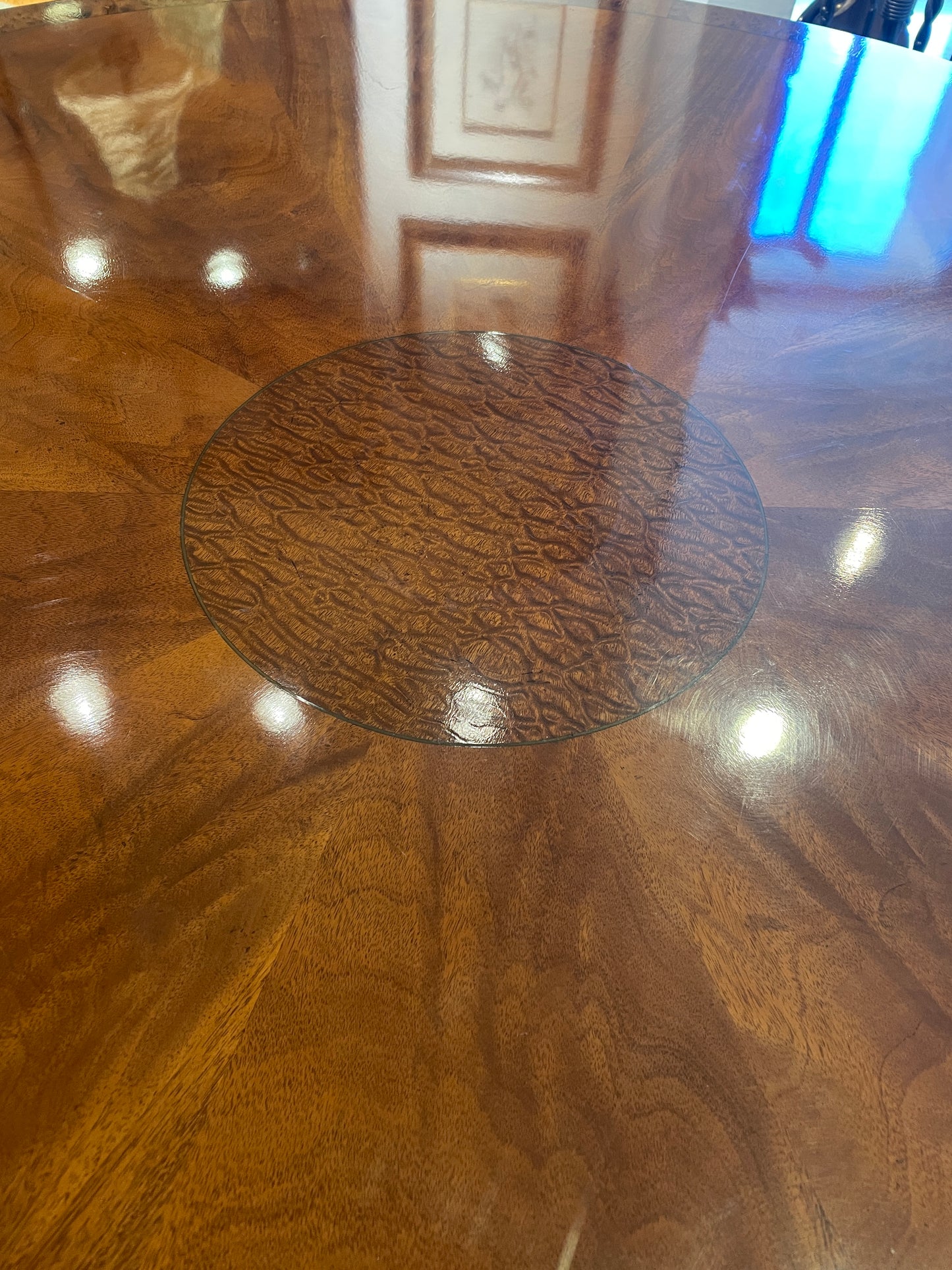 Restall Brown and Clennell Round Dining Table with Leaves (0HP00I)