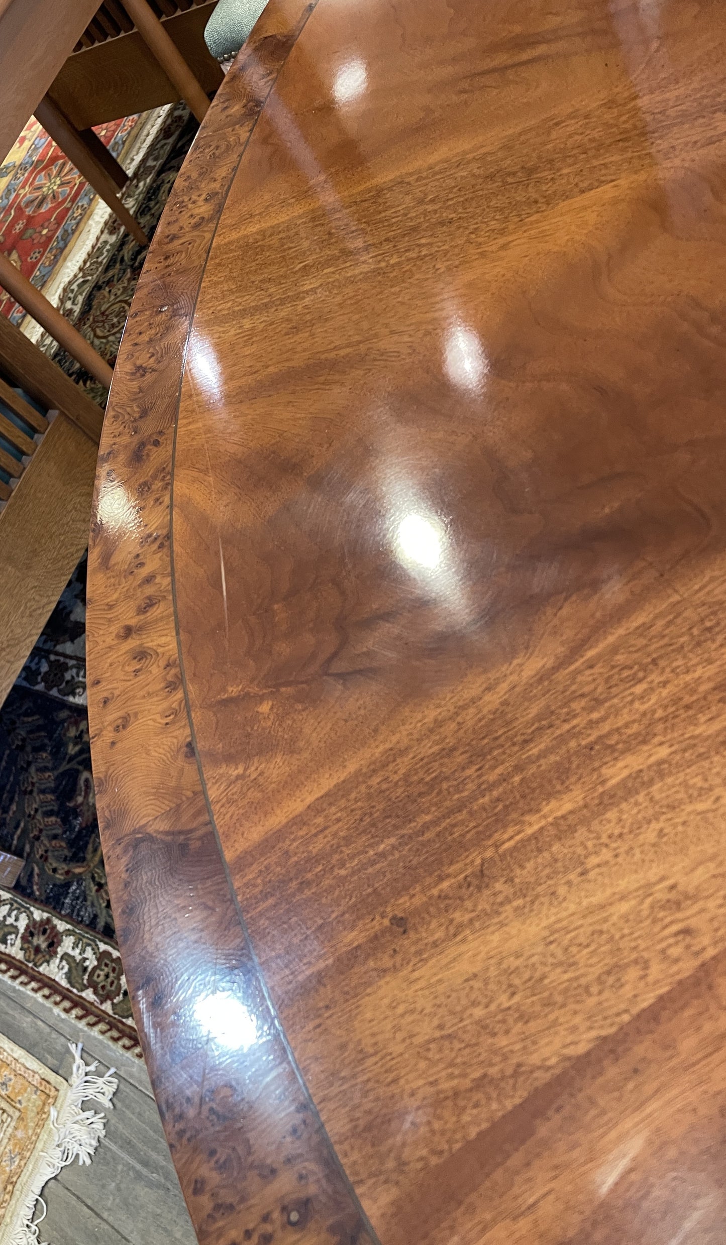 Restall Brown and Clennell Round Dining Table with Leaves (0HP00I)