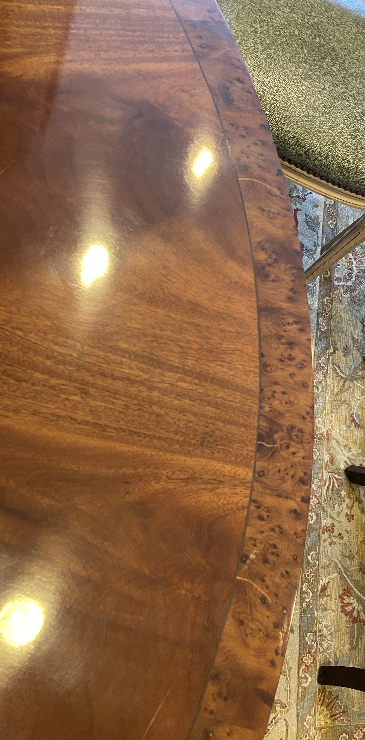 Restall Brown and Clennell Round Dining Table with Leaves (0HP00I)