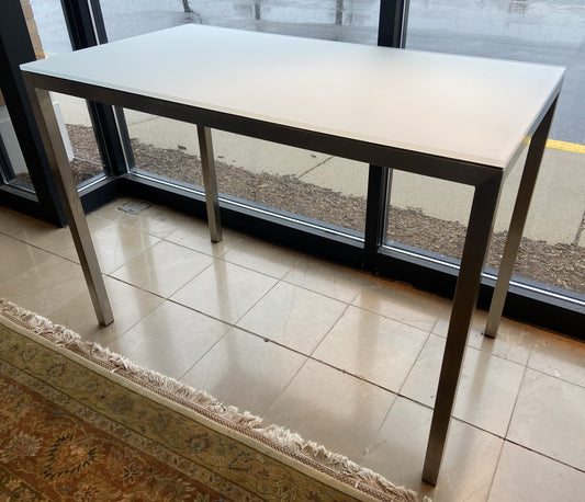 Room&Board Parsons Frosted Glass Top Table (28002)