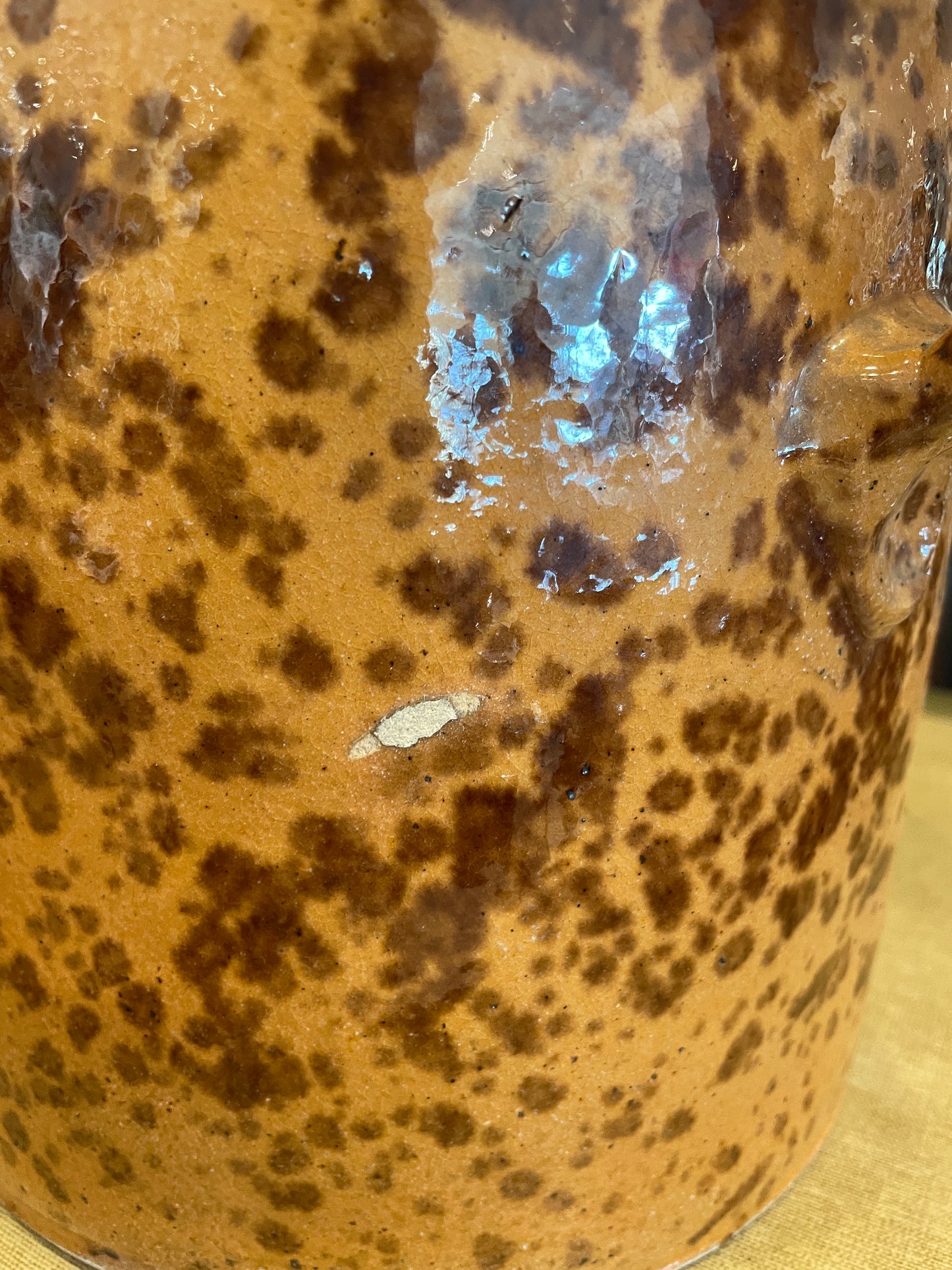 Antique French Slipware Pitcher (0HP00O)