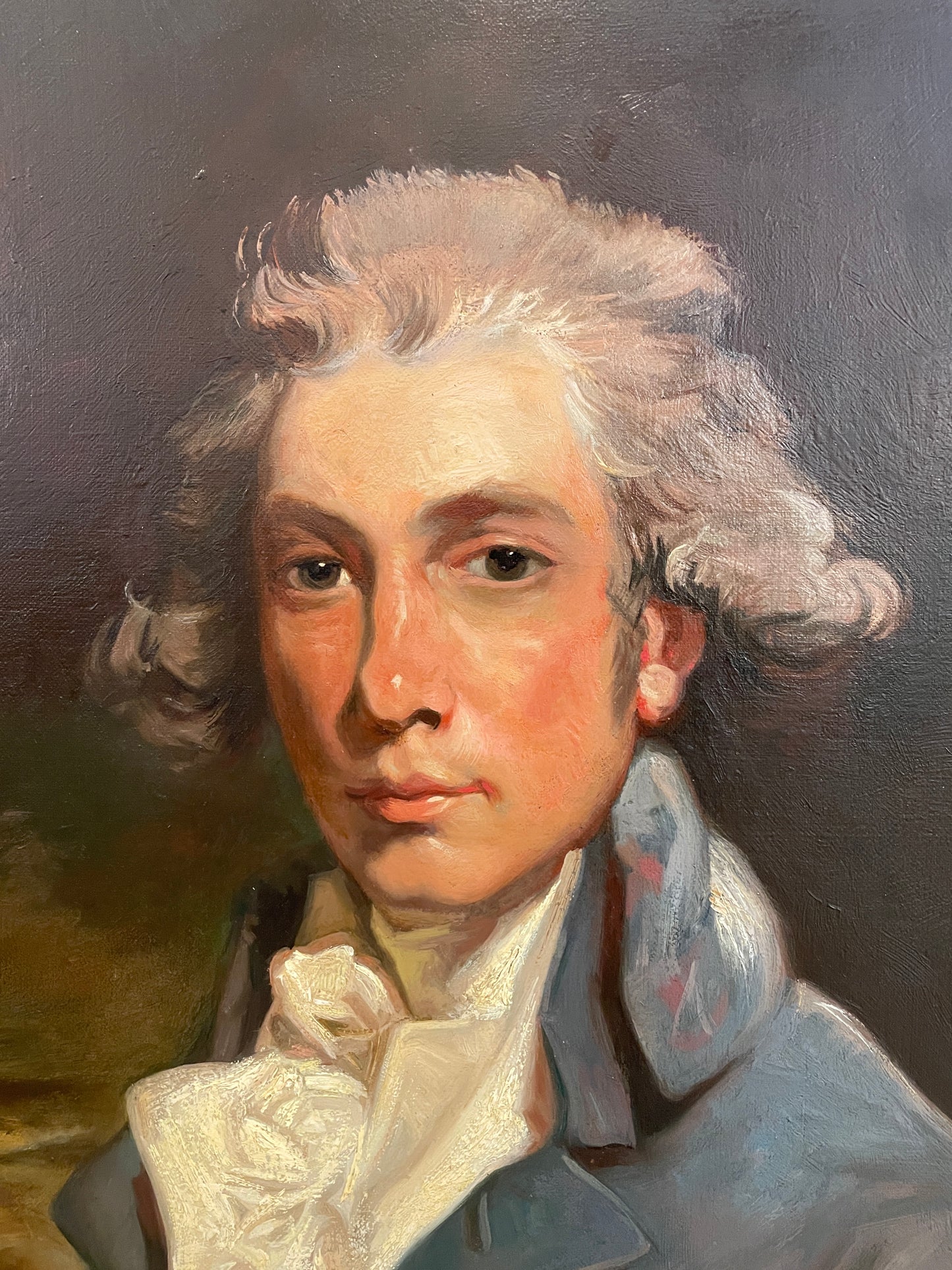 John Hoppner Reproduction Oil on Canvas of Sir Richard Brinsley Sheridan (0HP013)