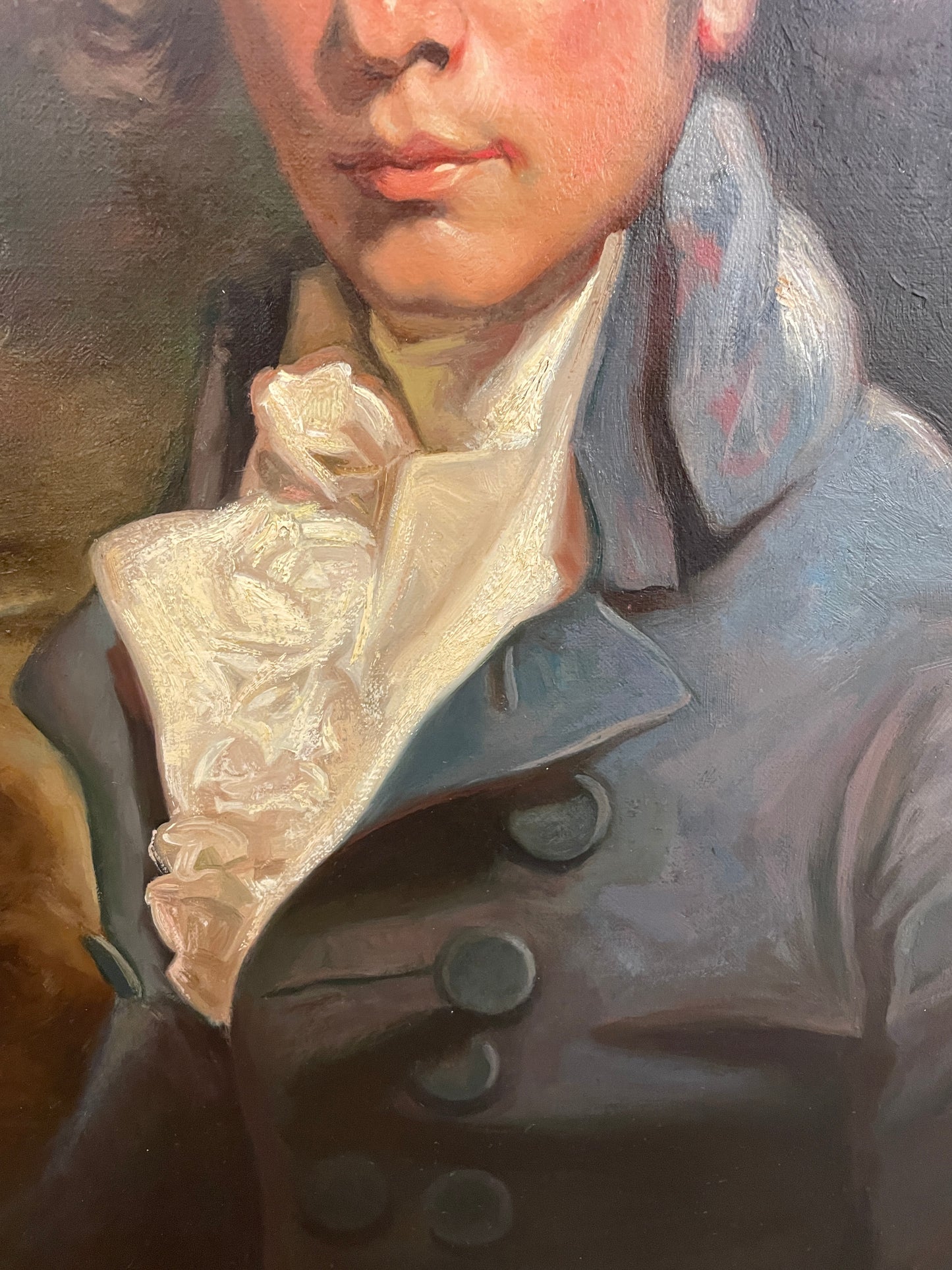 John Hoppner Reproduction Oil on Canvas of Sir Richard Brinsley Sheridan (0HP013)