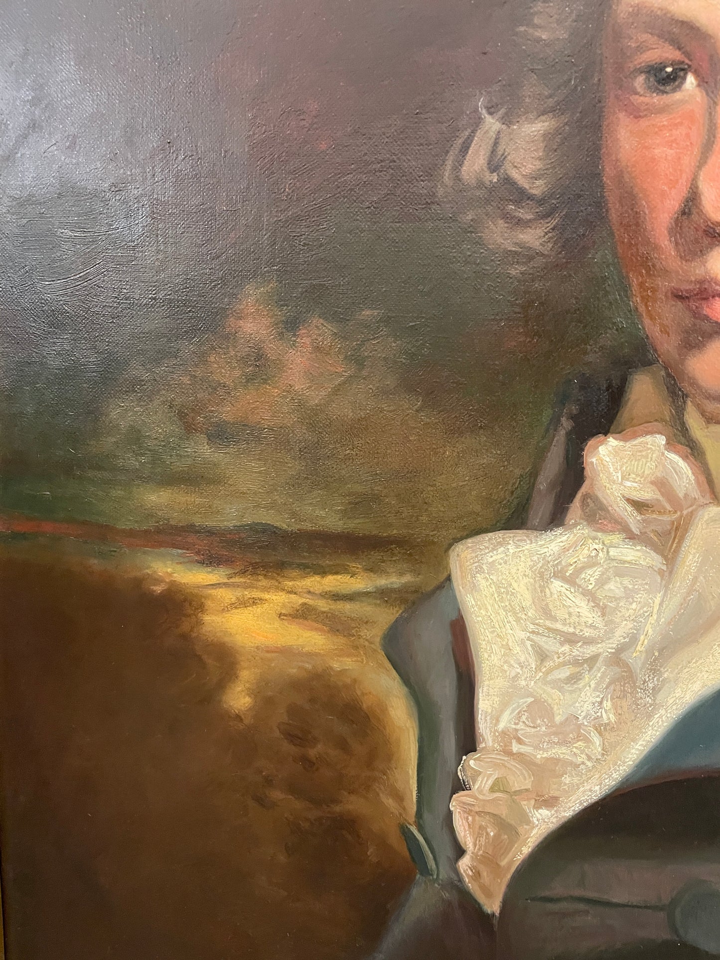 John Hoppner Reproduction Oil on Canvas of Sir Richard Brinsley Sheridan (0HP013)