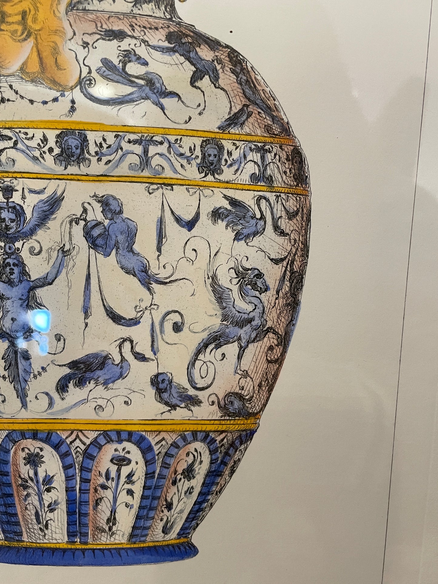 Jules Jacquemart Engravings, Blue Vase PL III (0HP011)