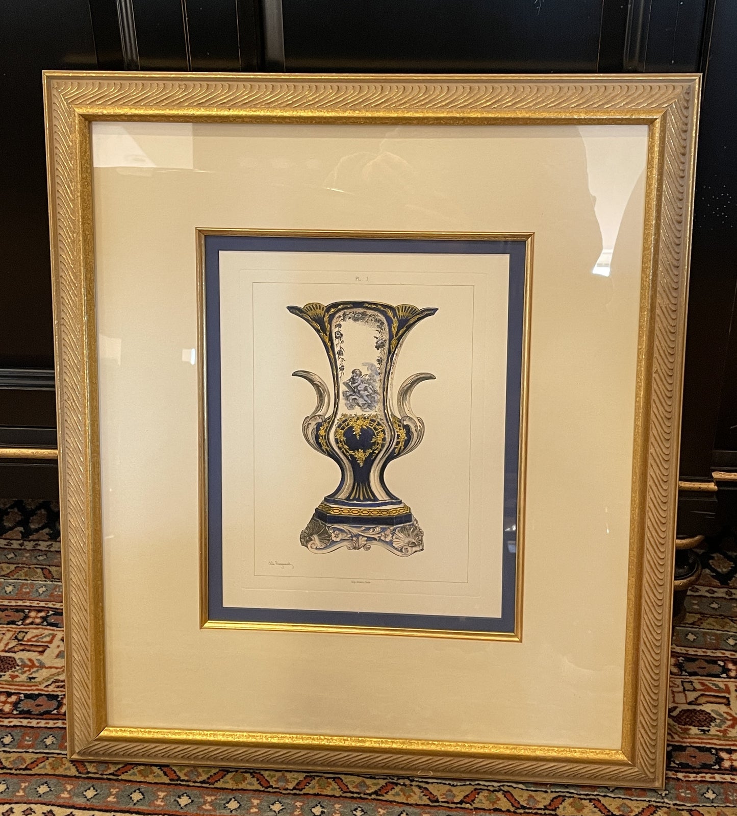Jules Jacquemart Engravings, Blue Vase PL I (0HP011)