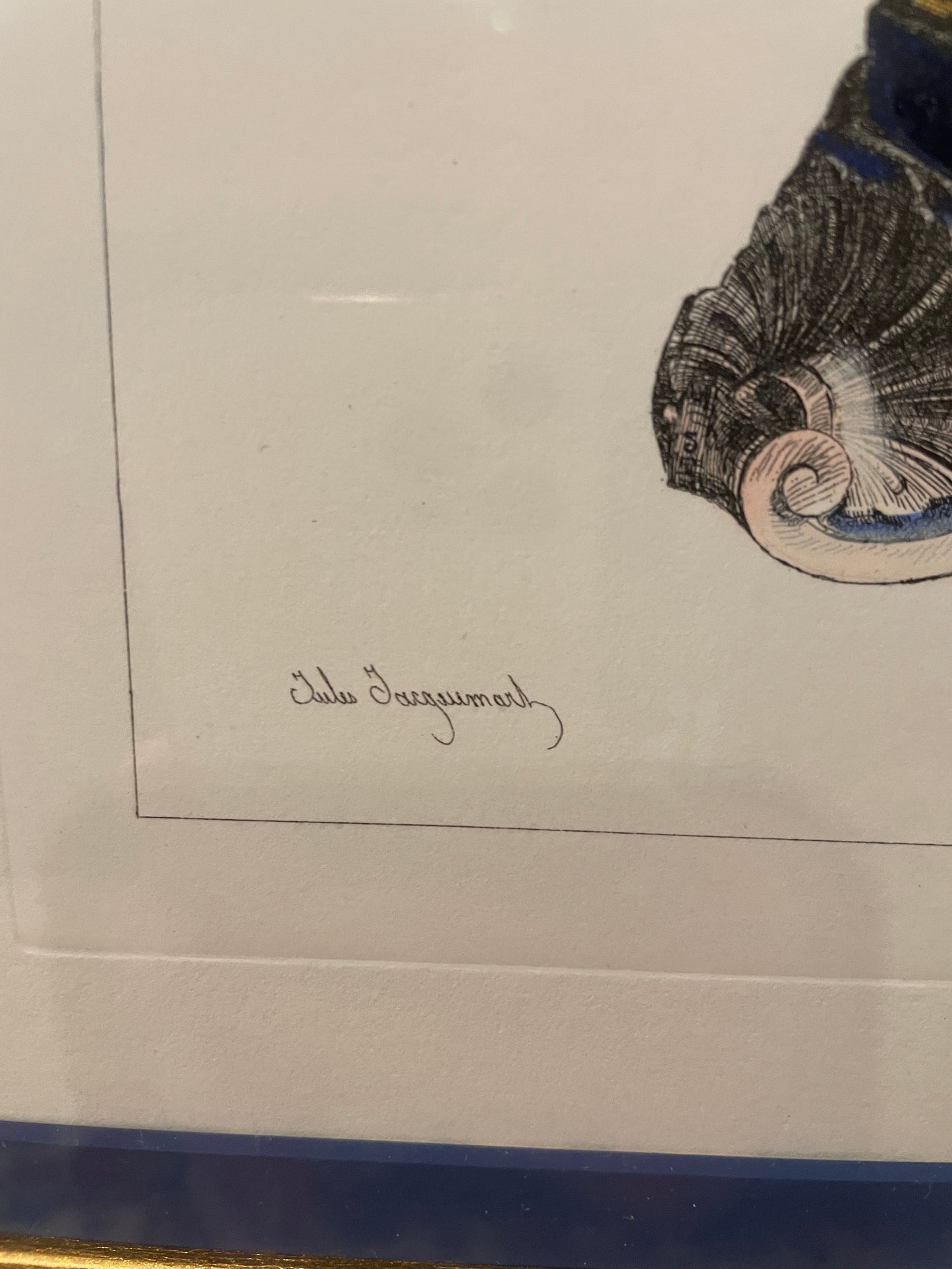 Jules Jacquemart Engravings, Blue Vase PL I (0HP011)
