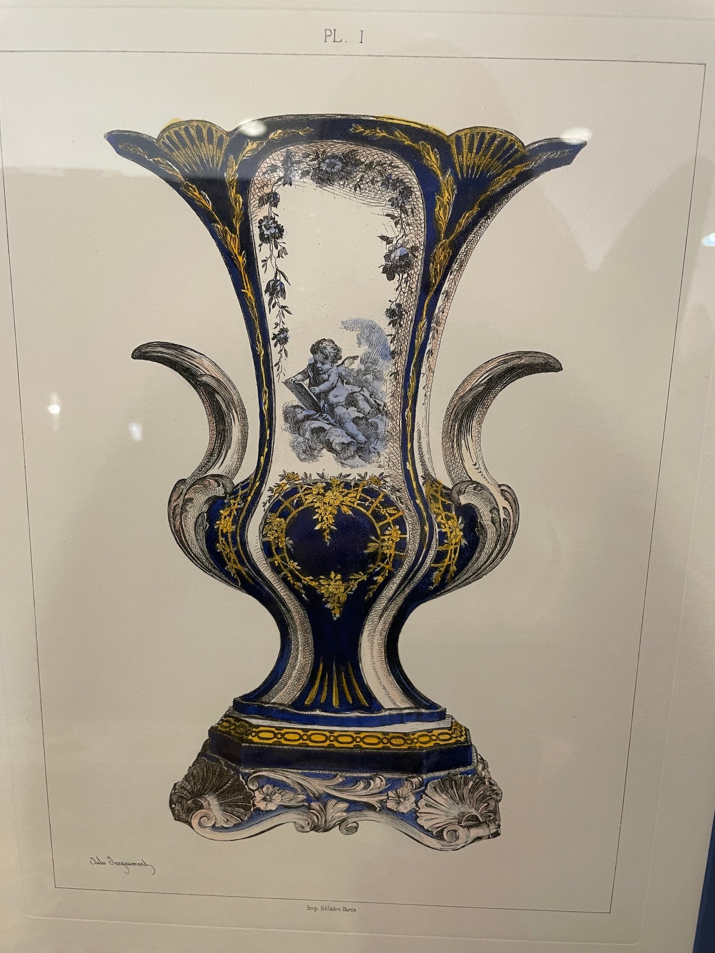 Jules Jacquemart Engravings, Blue Vase PL I (0HP011)