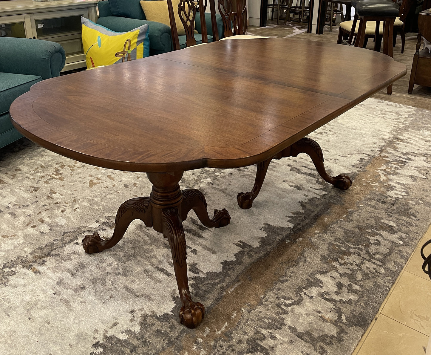 Century Double Pedestal Dining Table