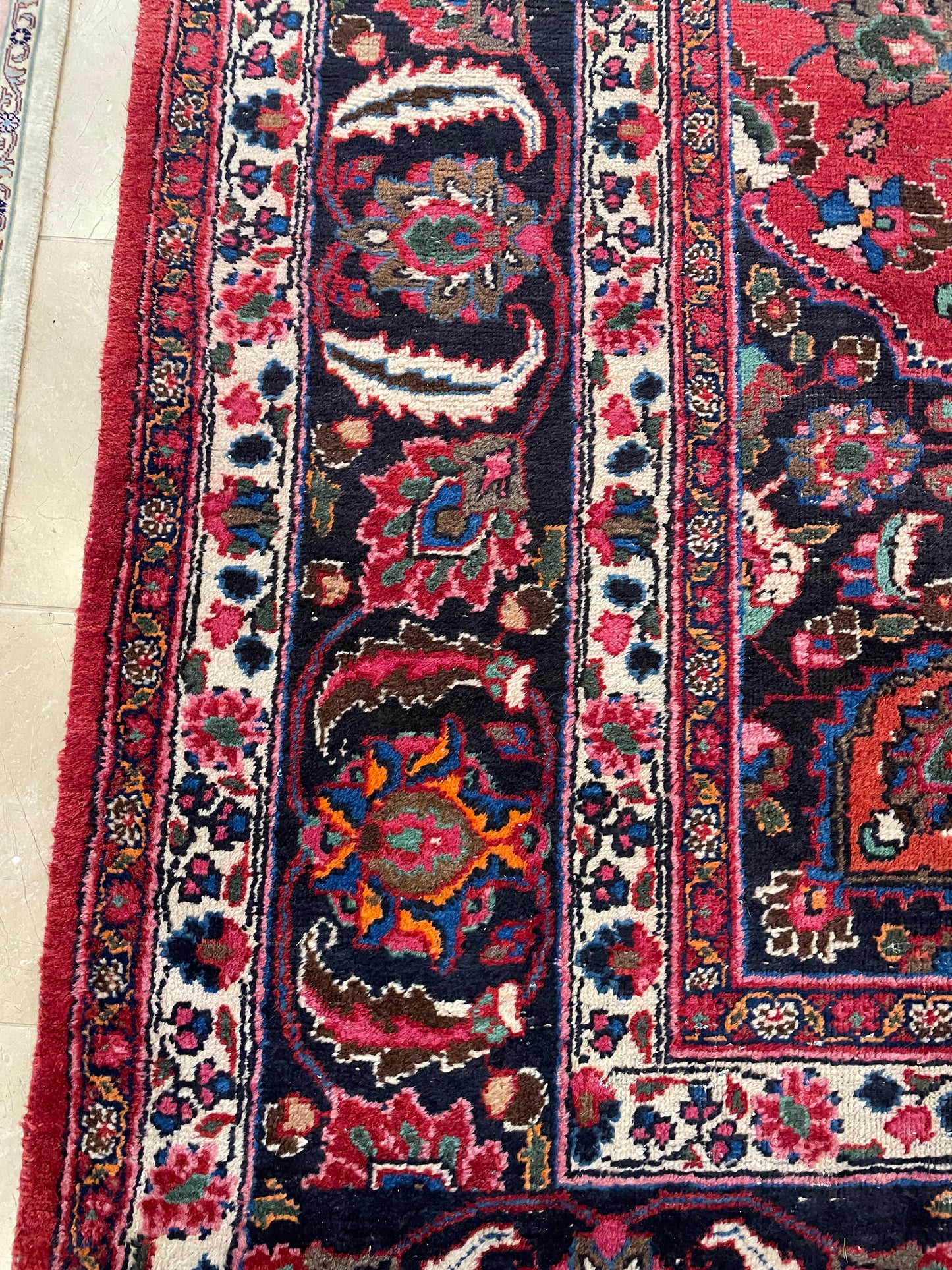 Signed Persian Rug, AS IS (0G001E)