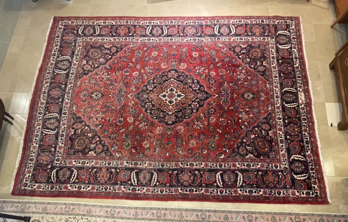 Signed Persian Rug, AS IS (0G001E)